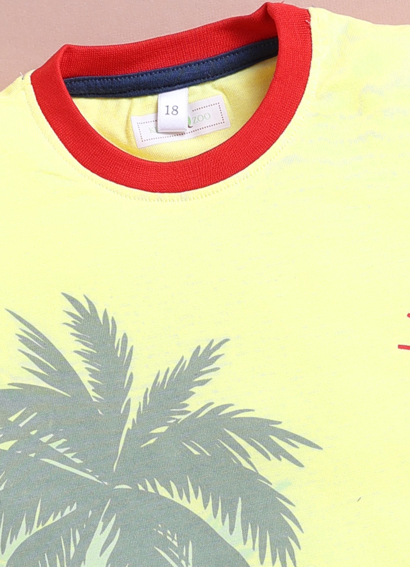 LIL KNOTS Printed Pure Cotton Boy Round Neck Top Bottom Set Sky blue/Airforce, Yellow/Olive
