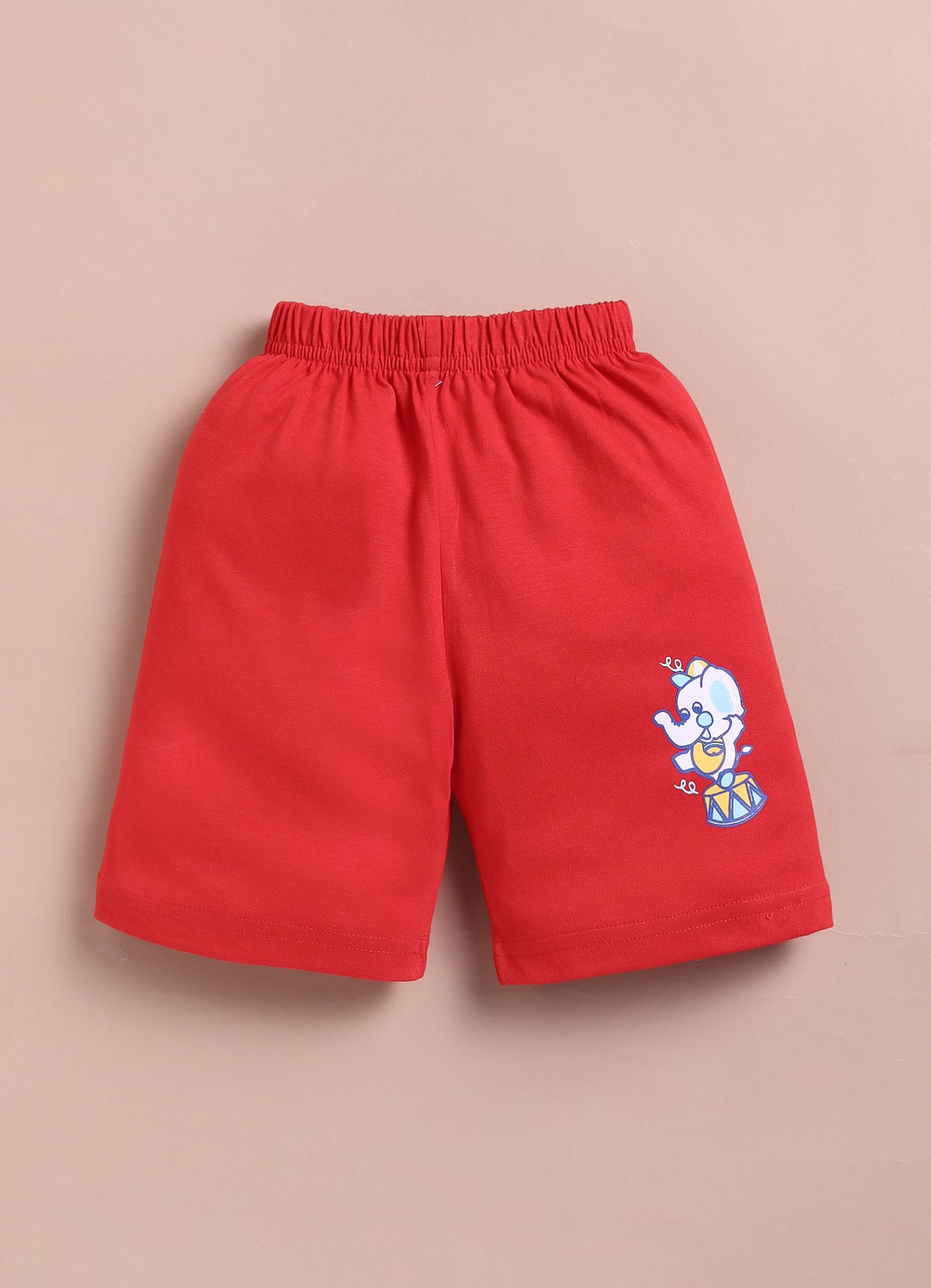 LIL KNOTS Printed Pure Cotton Boy Round Neck Top Bottom Set