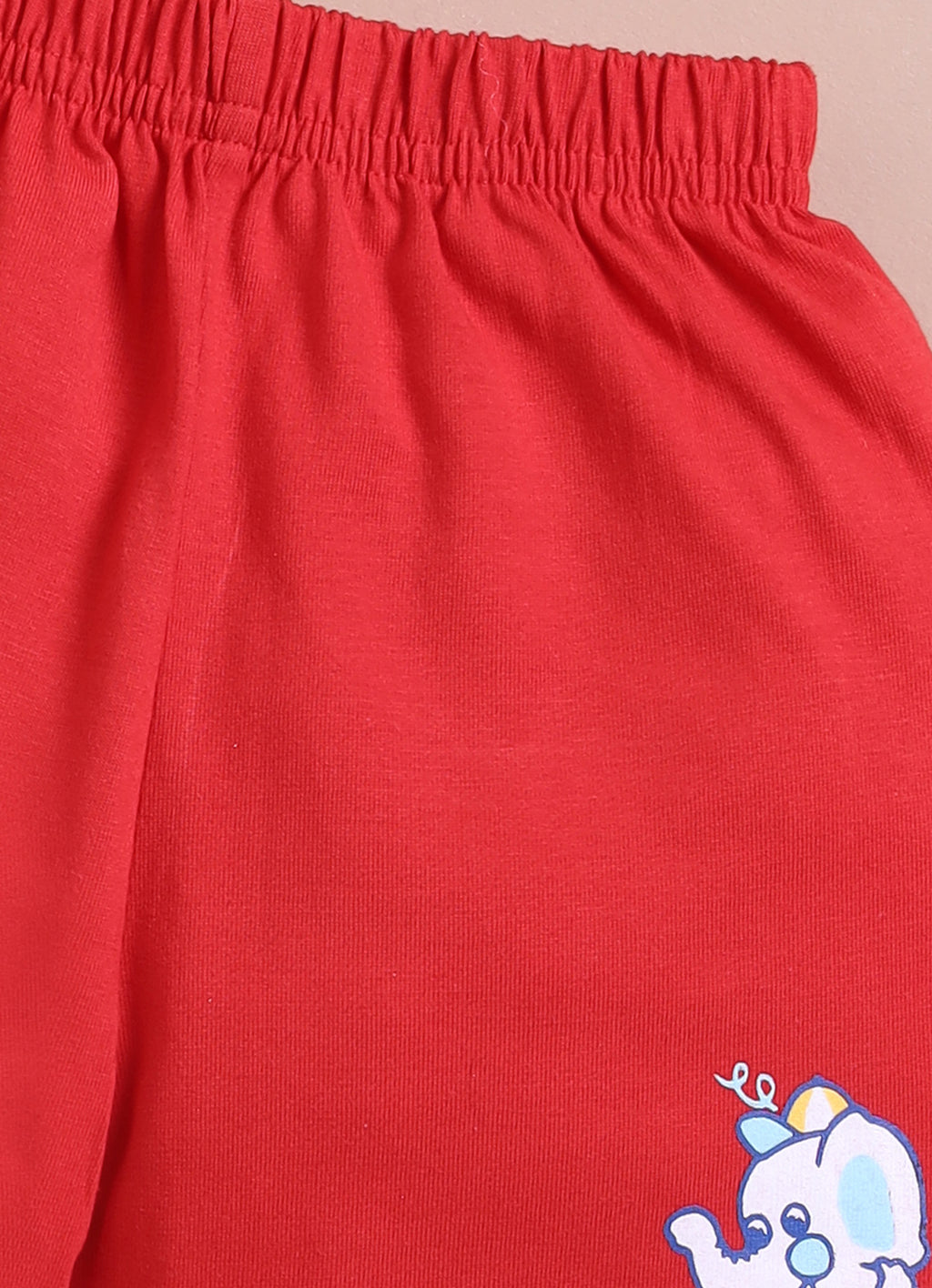 LIL KNOTS Printed Pure Cotton Boy Round Neck Top Bottom Set