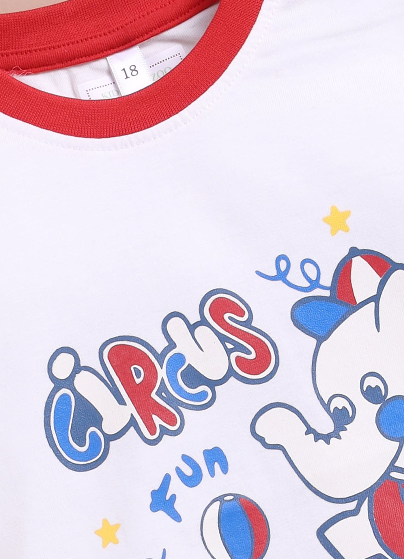 LIL KNOTS Printed Pure Cotton Boy Round Neck Top Bottom Set