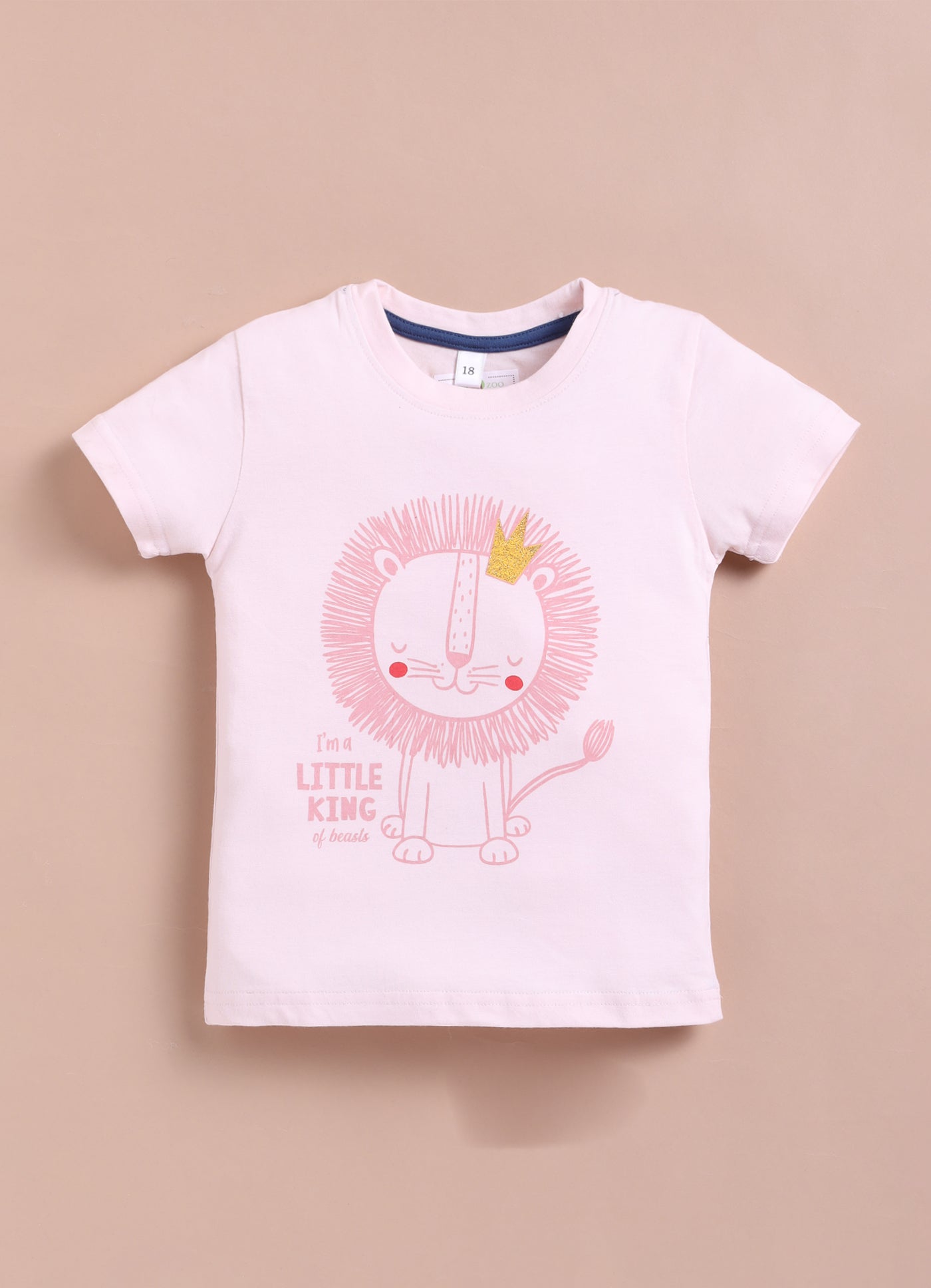 LIL KNOTS Printed Pure Cotton Boy Round Neck Top Bottom Set
