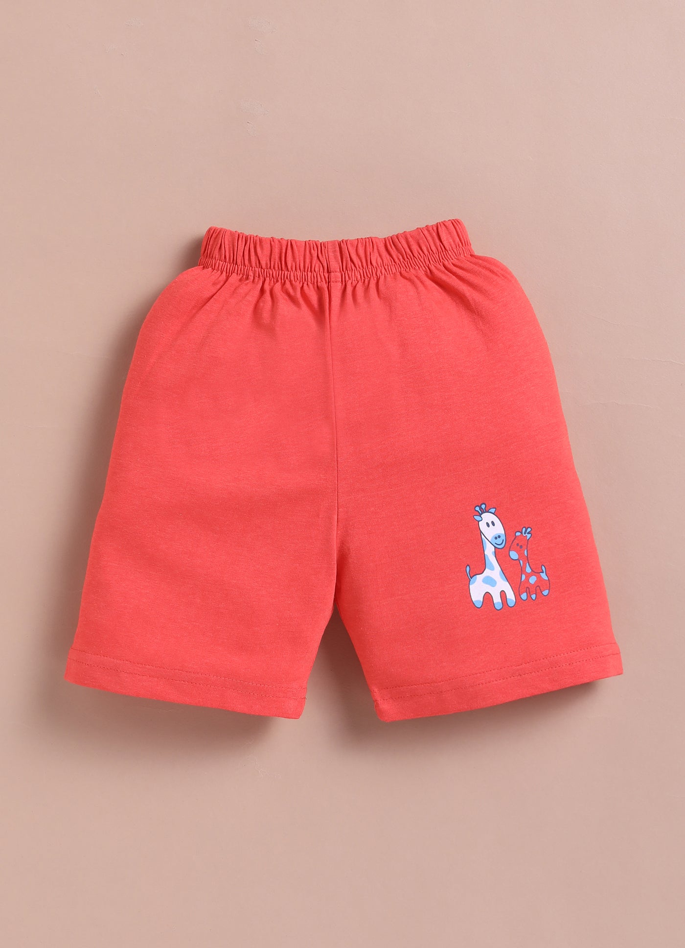 LIL KNOTS Printed Pure Cotton Boy Round Neck Top Bottom Set