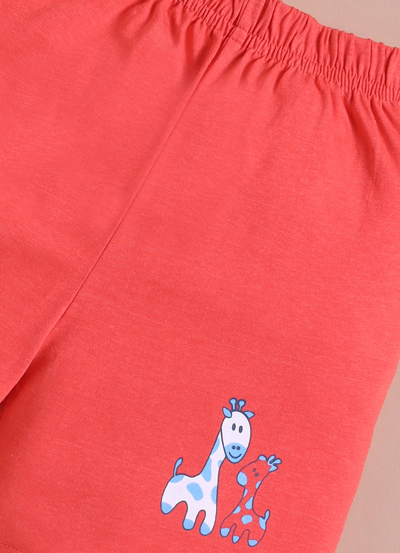 LIL KNOTS Printed Pure Cotton Boy Round Neck Top Bottom Set
