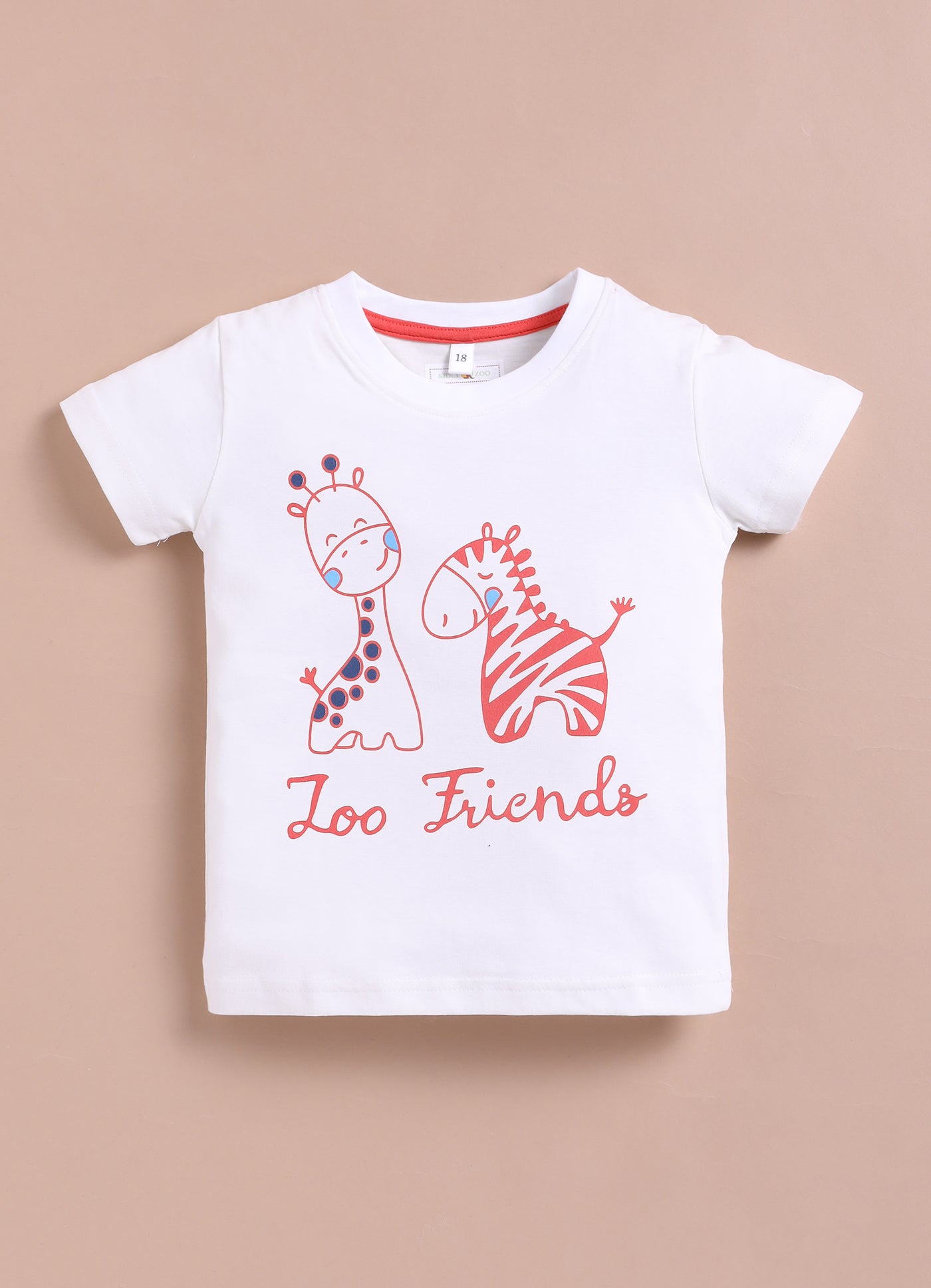 LIL KNOTS Printed Pure Cotton Boy Round Neck Top Bottom Set
