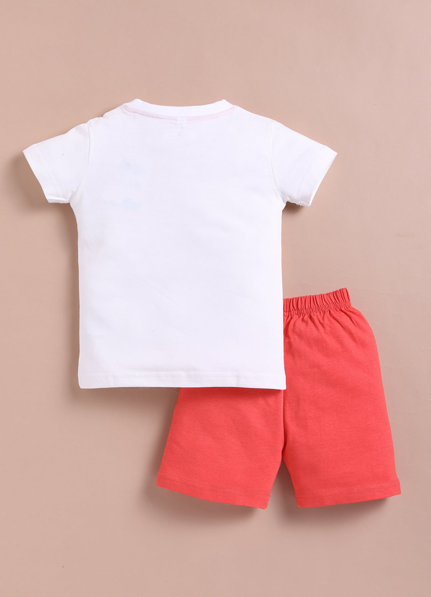 LIL KNOTS Printed Pure Cotton Boy Round Neck Top Bottom Set