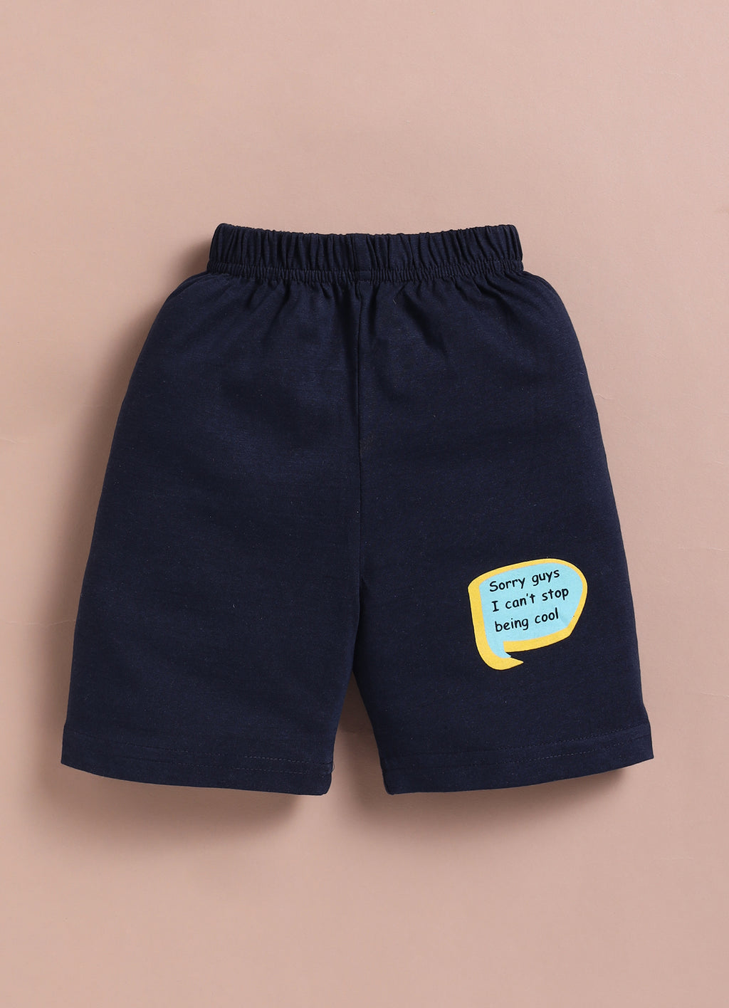LIL KNOTS Printed Pure Cotton Boy Round Neck Top Bottom Set