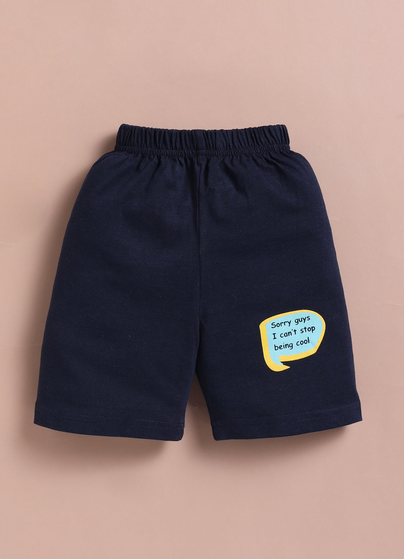 LIL KNOTS Printed Pure Cotton Boy Round Neck Top Bottom Set