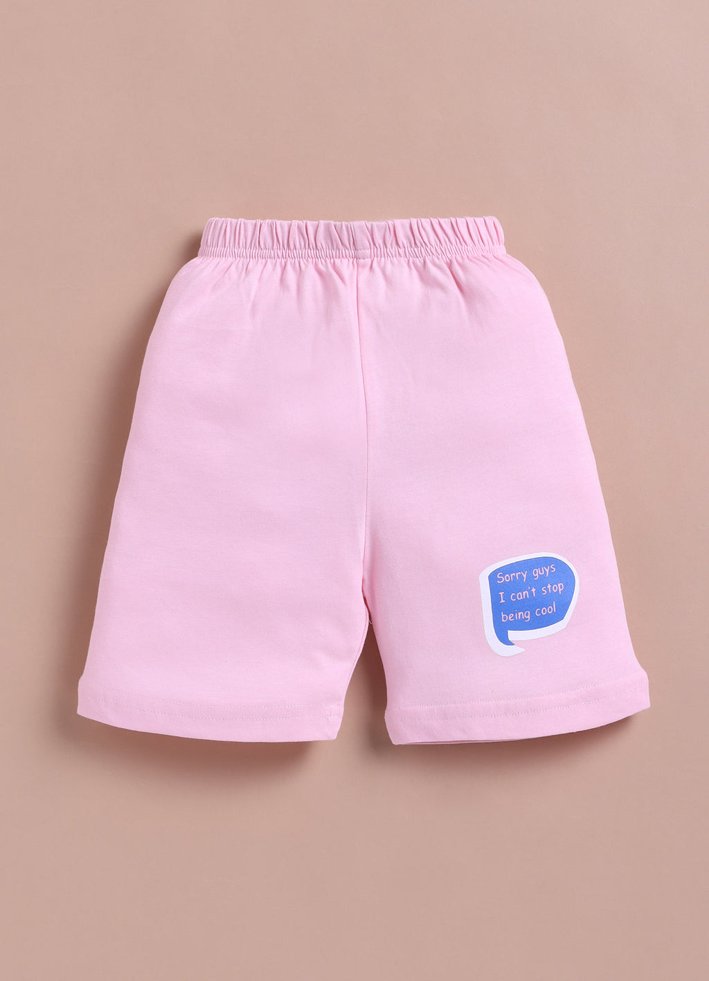 LIL KNOTS Printed Pure Cotton Boy Round Neck Top Bottom Set