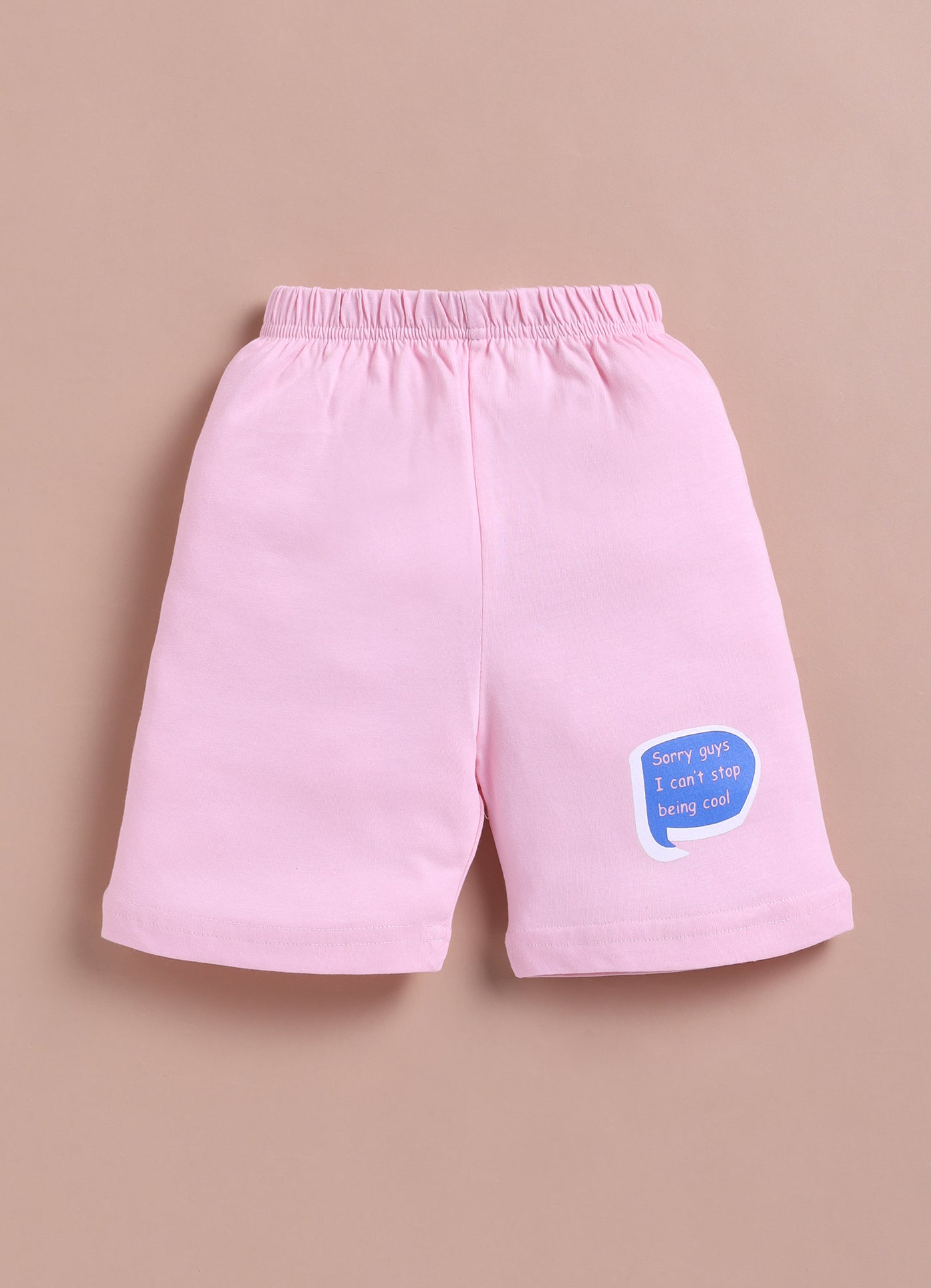 LIL KNOTS Printed Pure Cotton Boy Round Neck Top Bottom Set