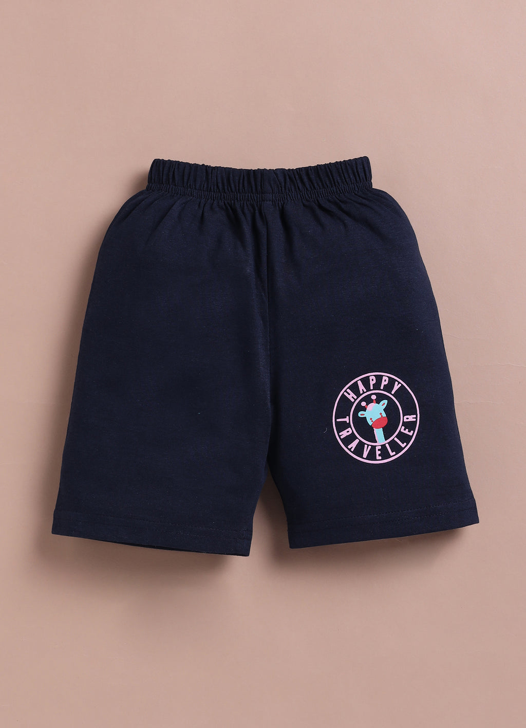 LIL KNOTS Printed Pure Cotton Boy Round Neck Top Bottom Set