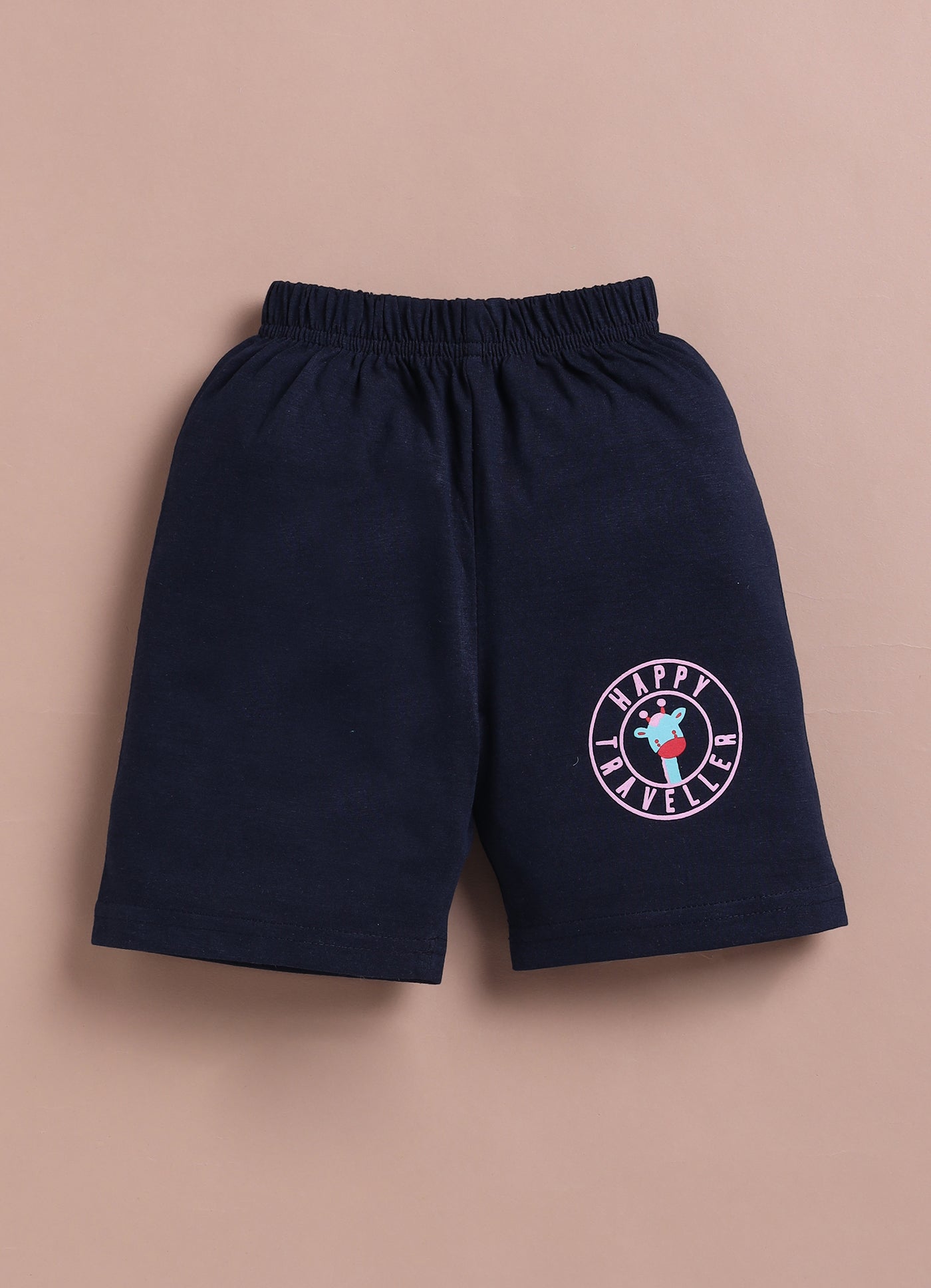 LIL KNOTS Printed Pure Cotton Boy Round Neck Top Bottom Set