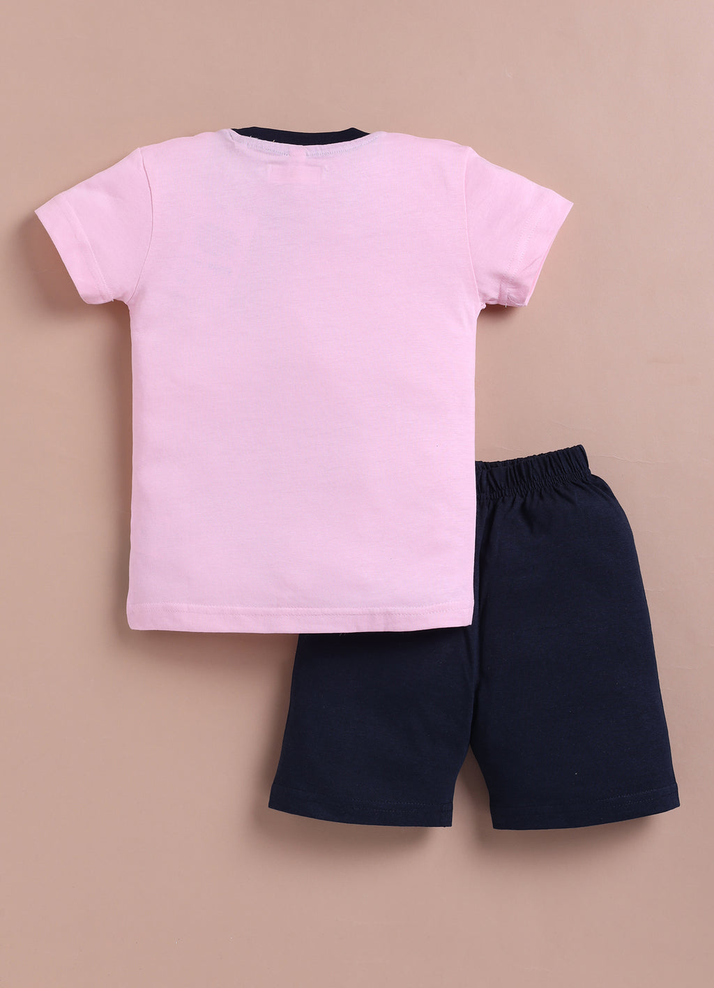 LIL KNOTS Printed Pure Cotton Boy Round Neck Top Bottom Set