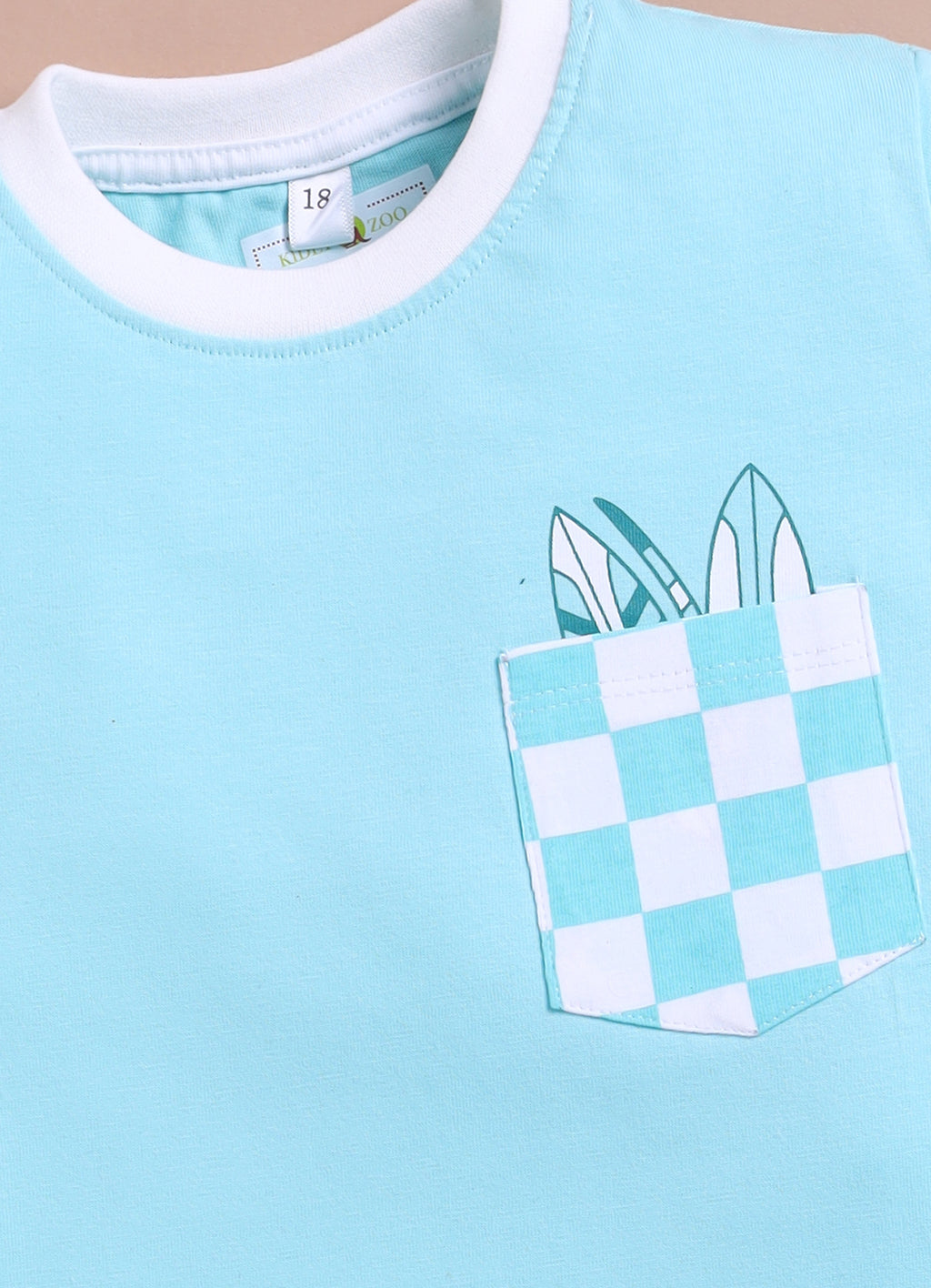 LIL KNOTS Printed Pure Cotton Boy Round Neck Top Bottom Set