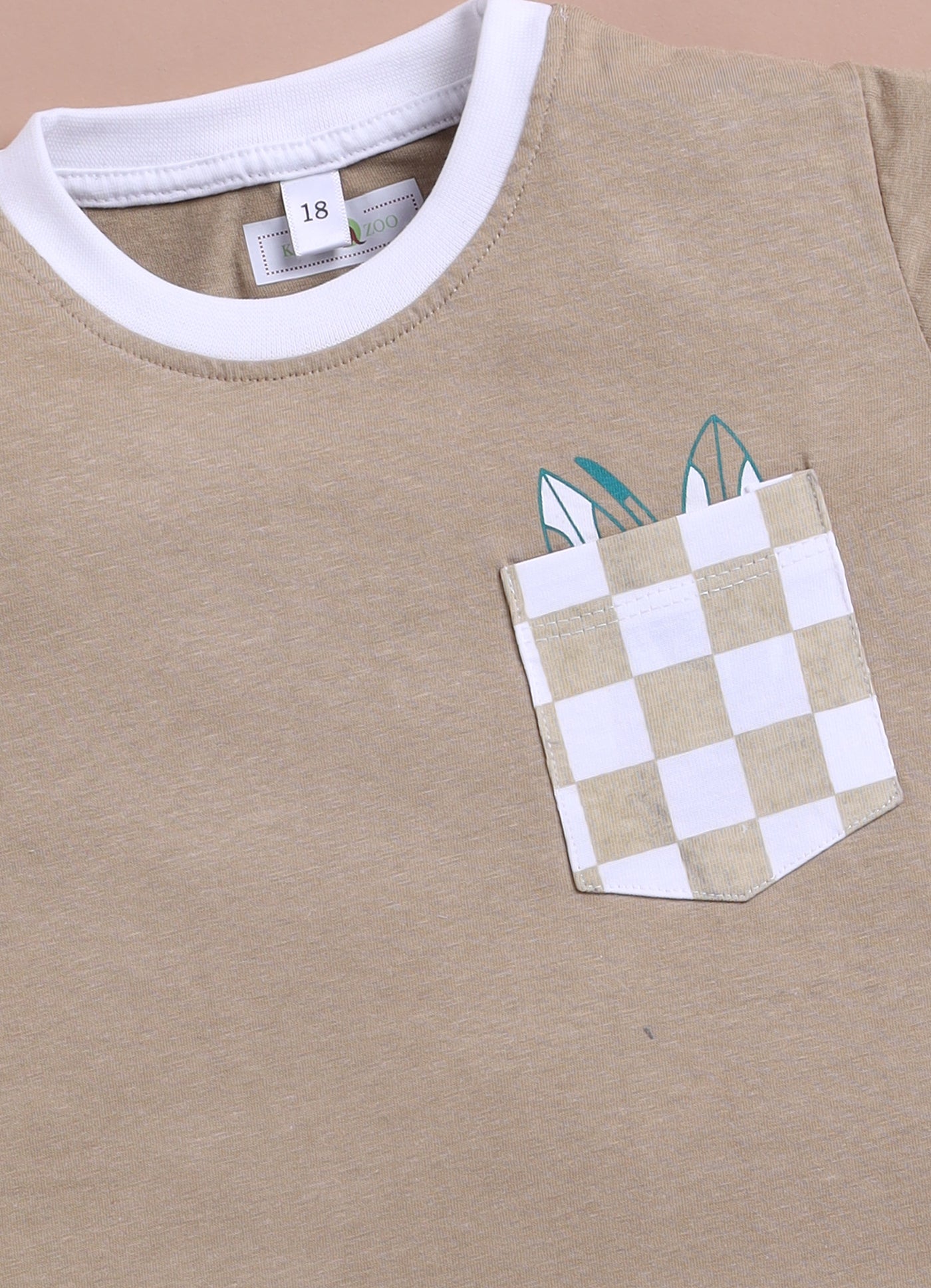 LIL KNOTS Printed Pure Cotton Boy Round Neck Top Bottom Set