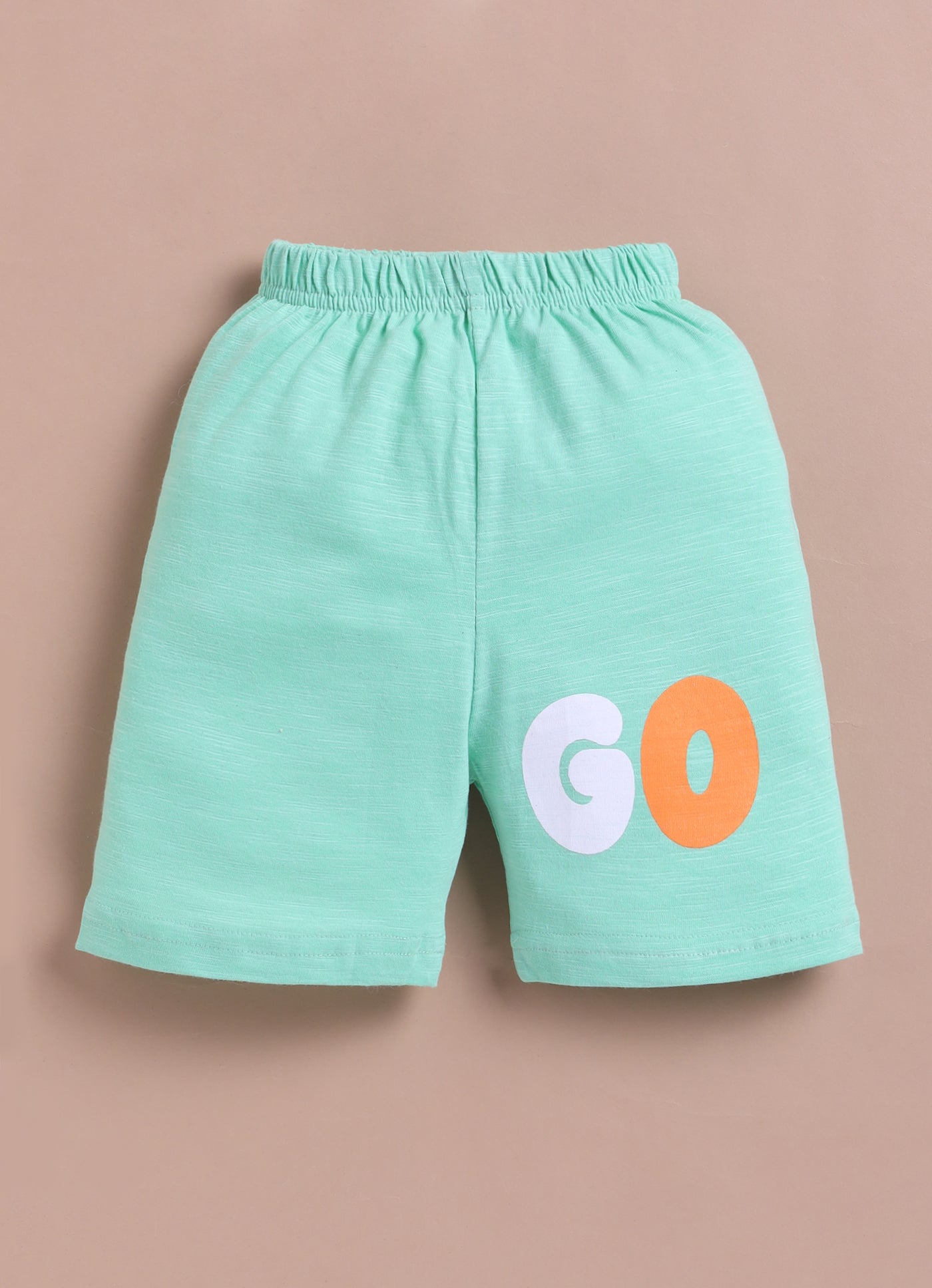 LIL KNOTS Printed Pure Cotton Boy Round Neck Top Bottom Set