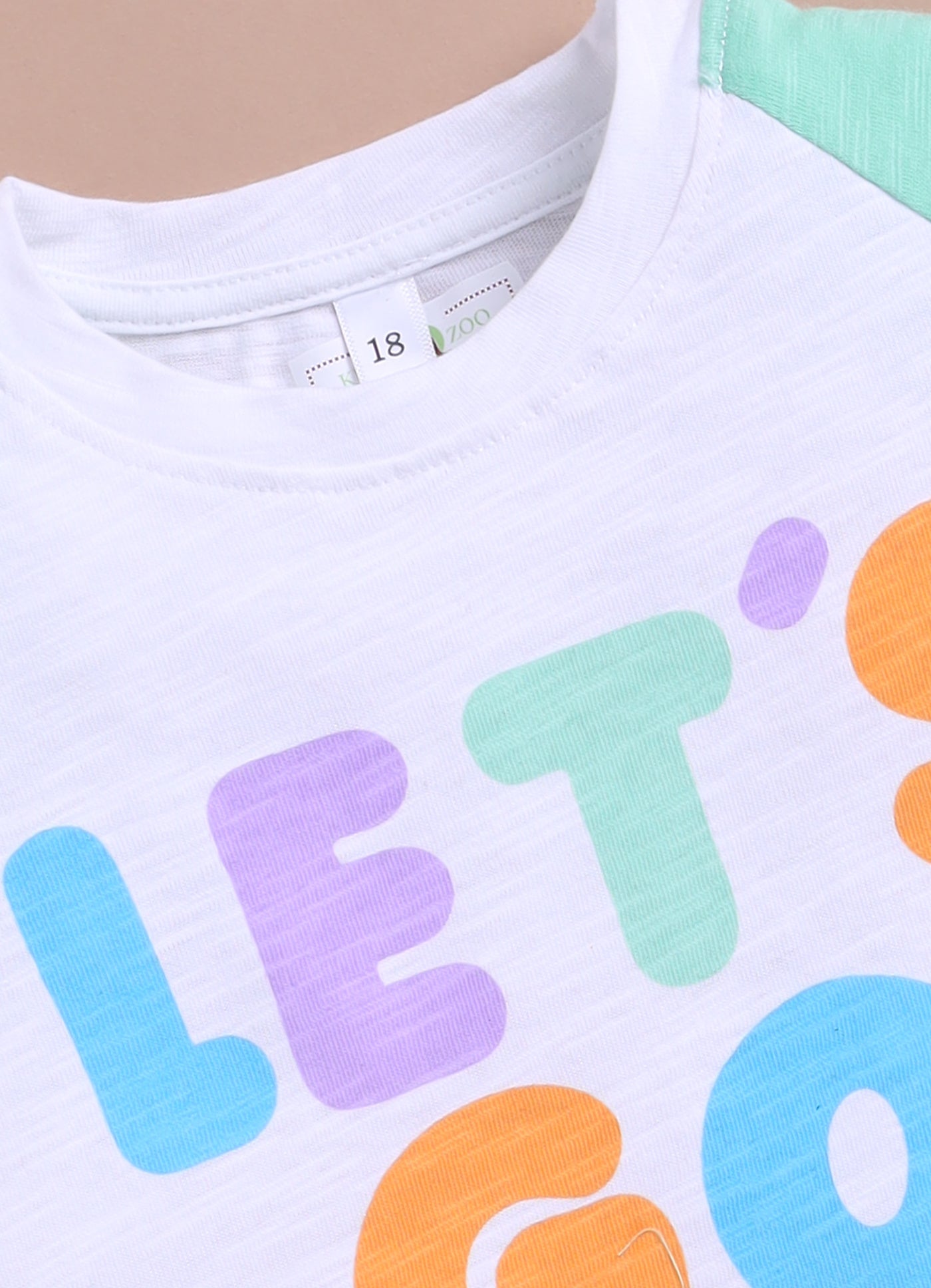 LIL KNOTS Printed Pure Cotton Boy Round Neck Top Bottom Set