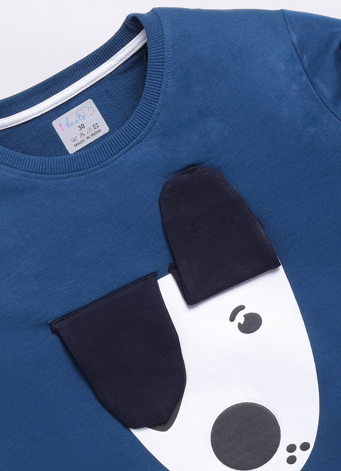 LIL KNOTS Printed Pure Cotton Boy Round Neck Sweatshirt