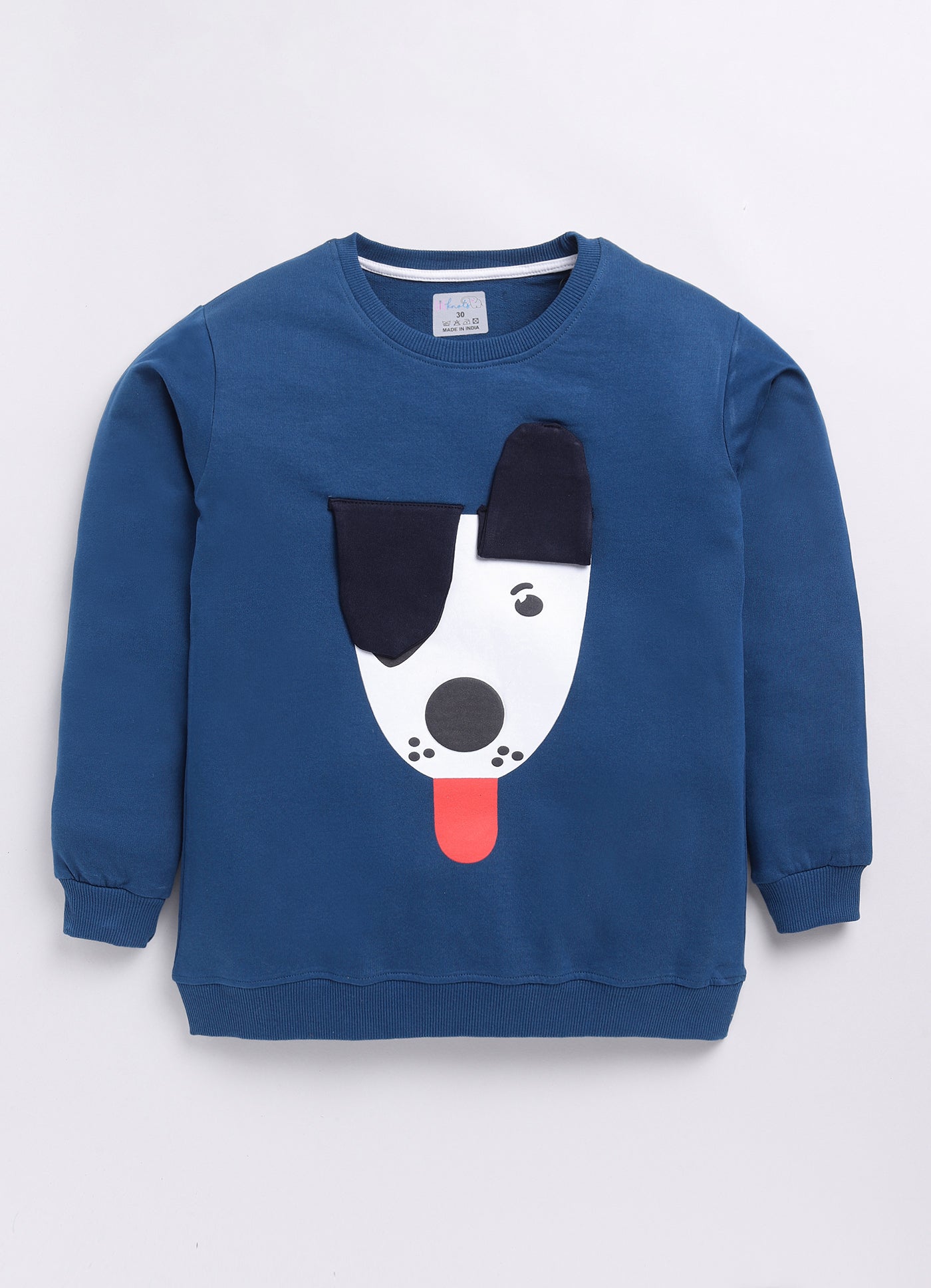 LIL KNOTS Printed Pure Cotton Boy Round Neck Sweatshirt