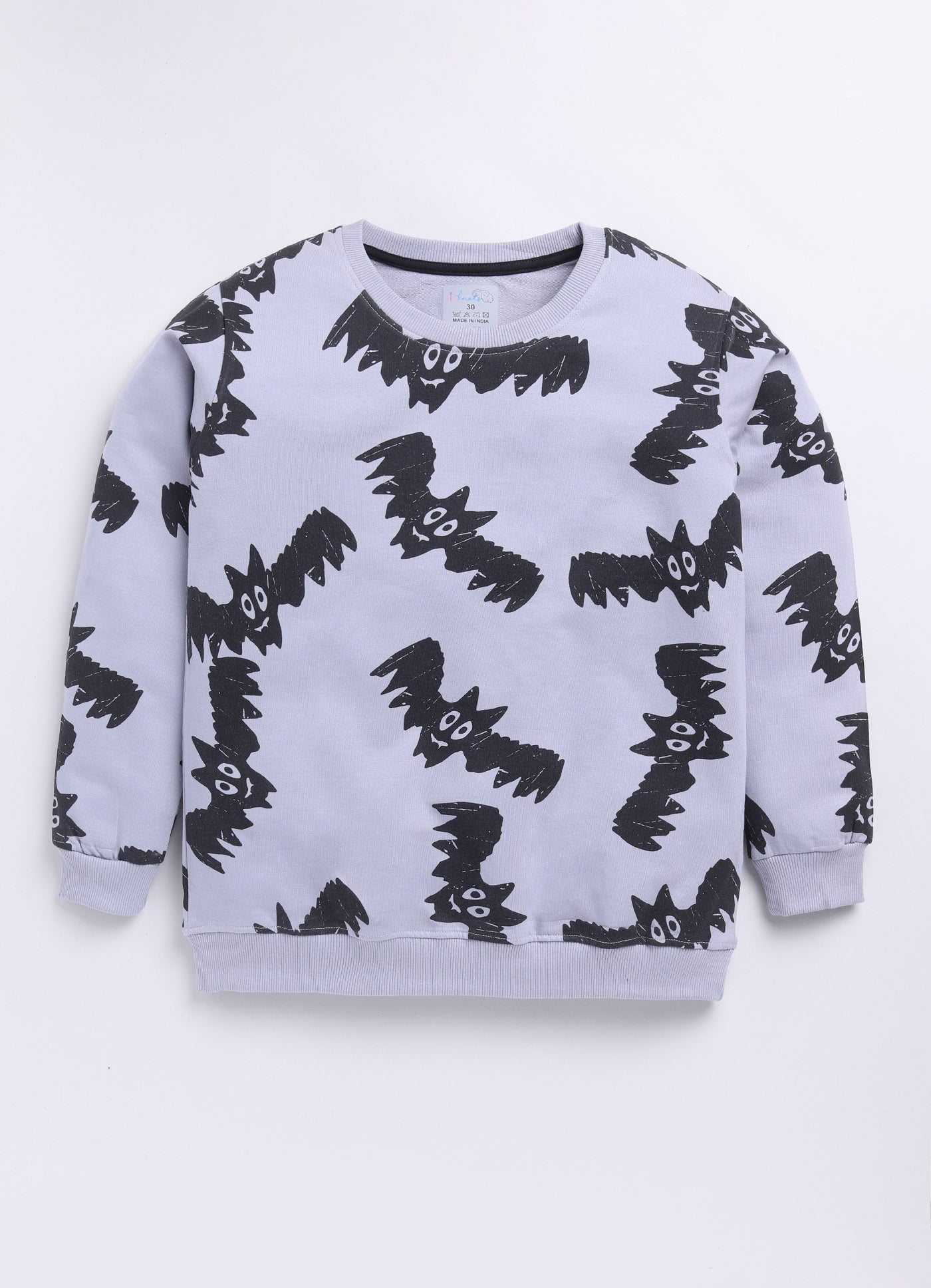 LIL KNOTS Printed Pure Cotton Boy Round Neck Sweatshirt 8-14Y