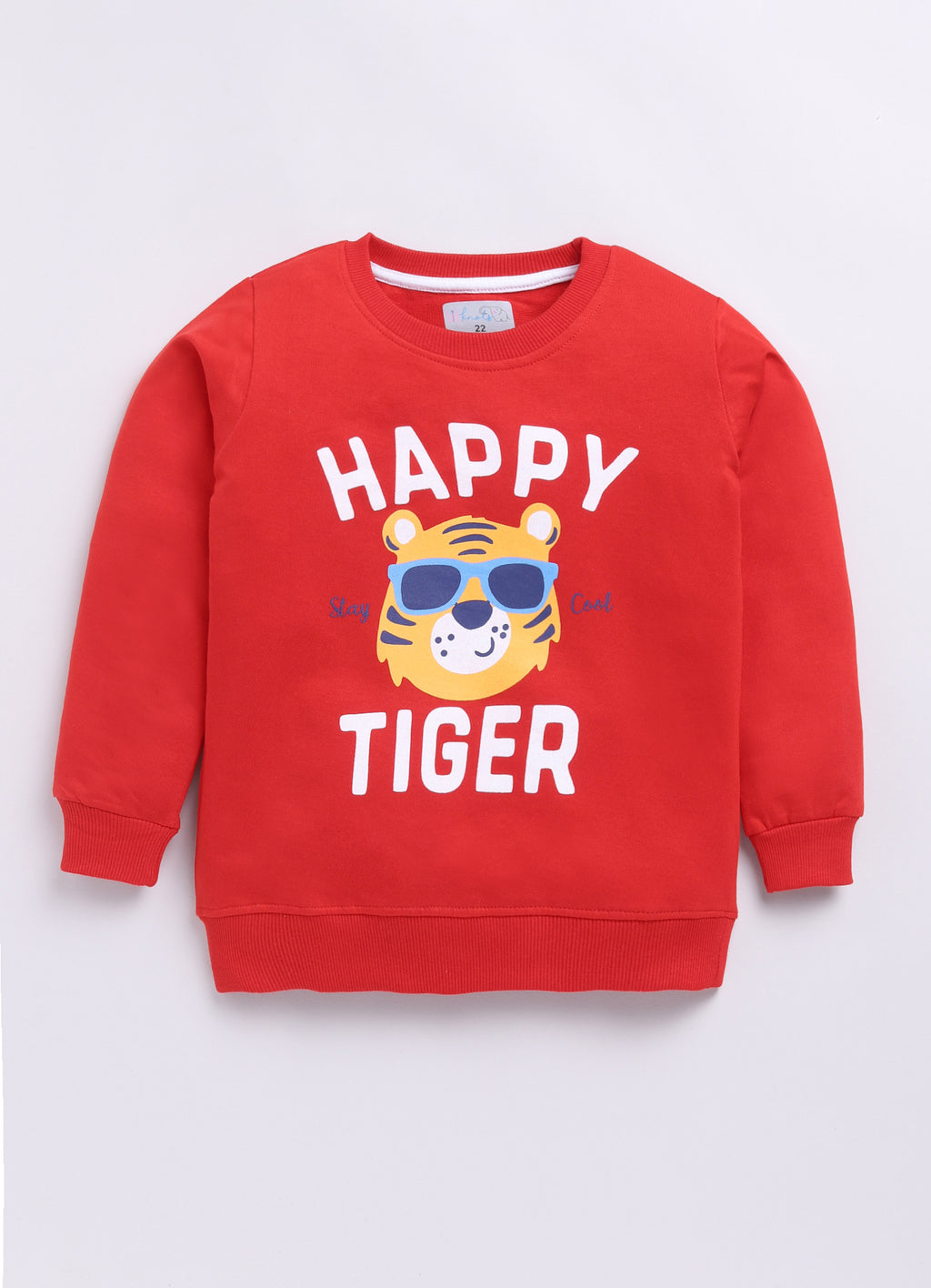 LIL KNOTS Printed Pure Cotton Boy Round Neck Sweatshirt