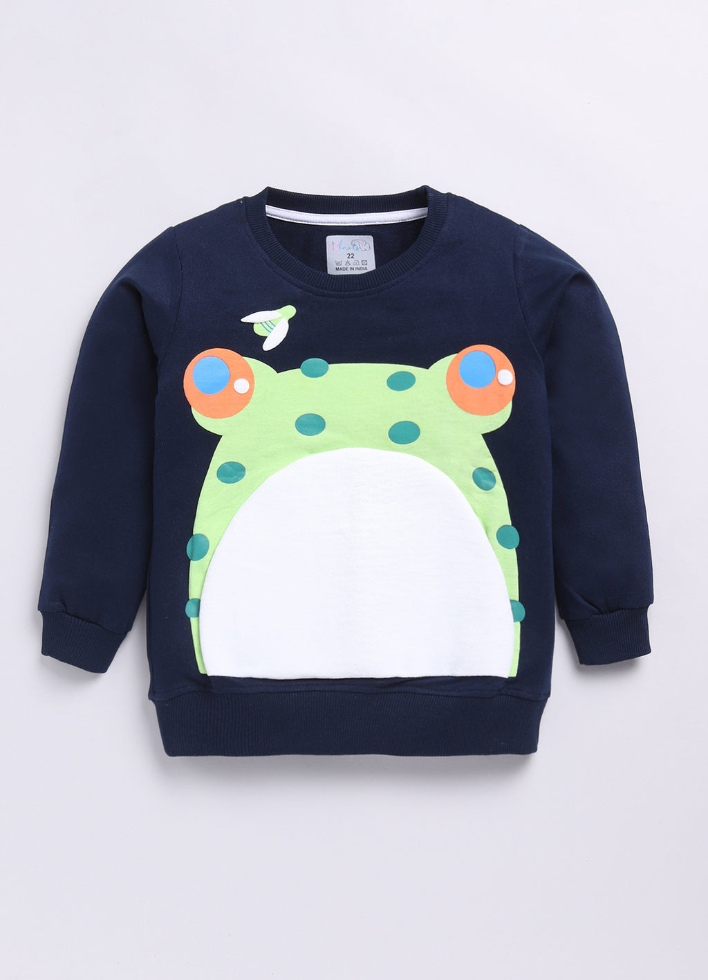 LIL KNOTS Printed Pure Cotton Boy Round Neck Sweatshirt