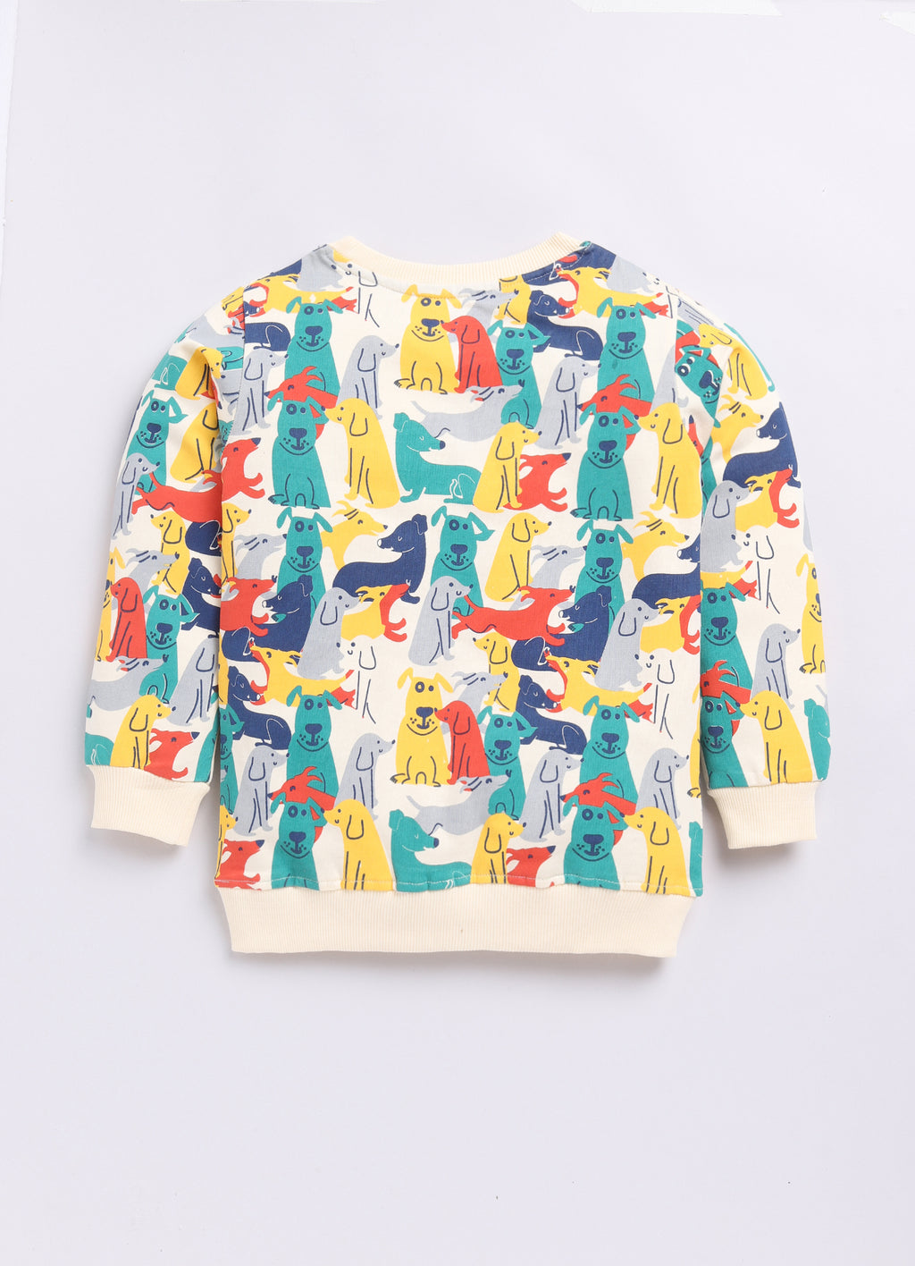 LIL KNOTS Printed Pure Cotton Boy Round Neck Sweatshirt