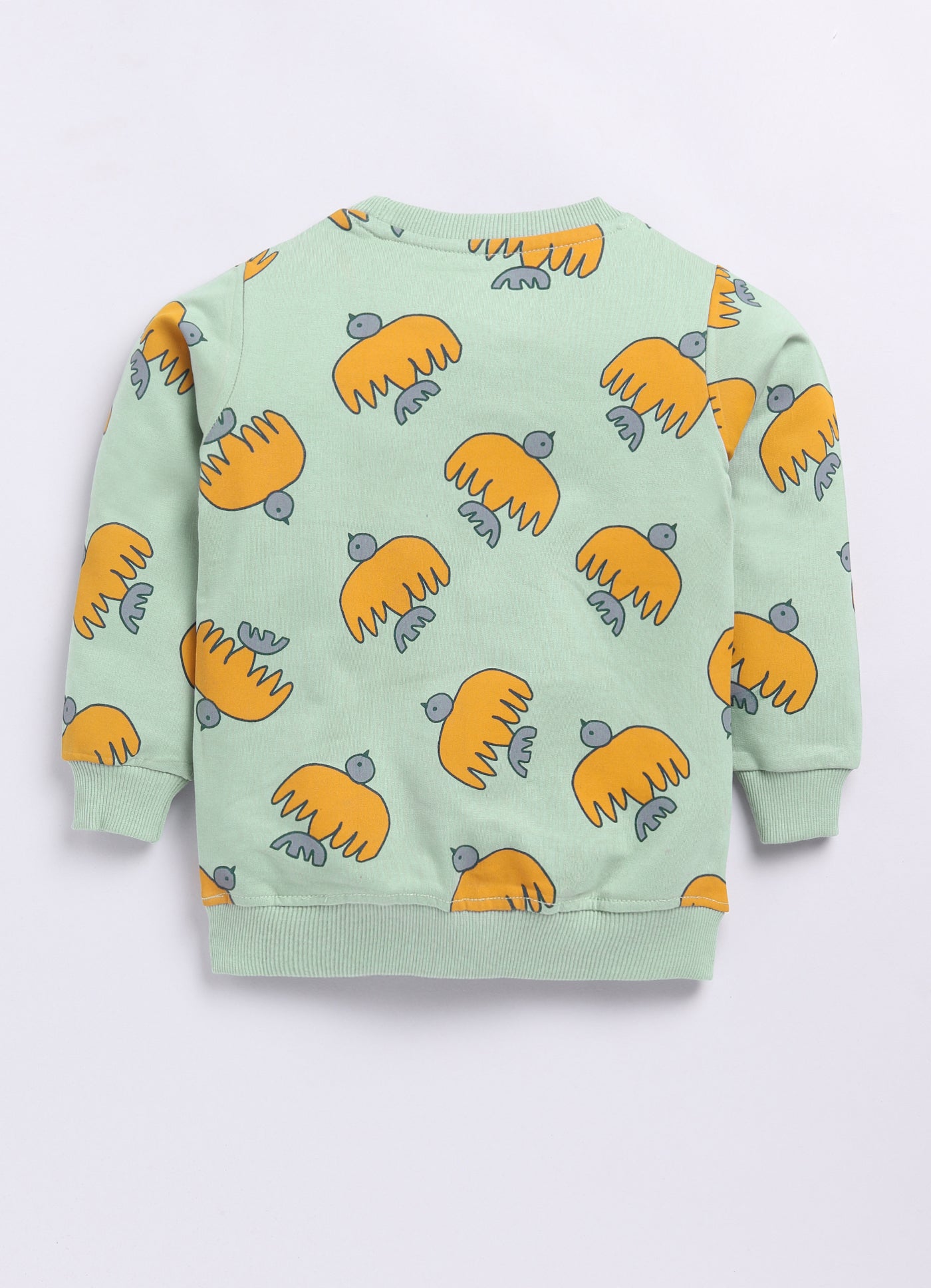 LIL KNOTS Printed Pure Cotton Girl Round Neck Sweatshirt