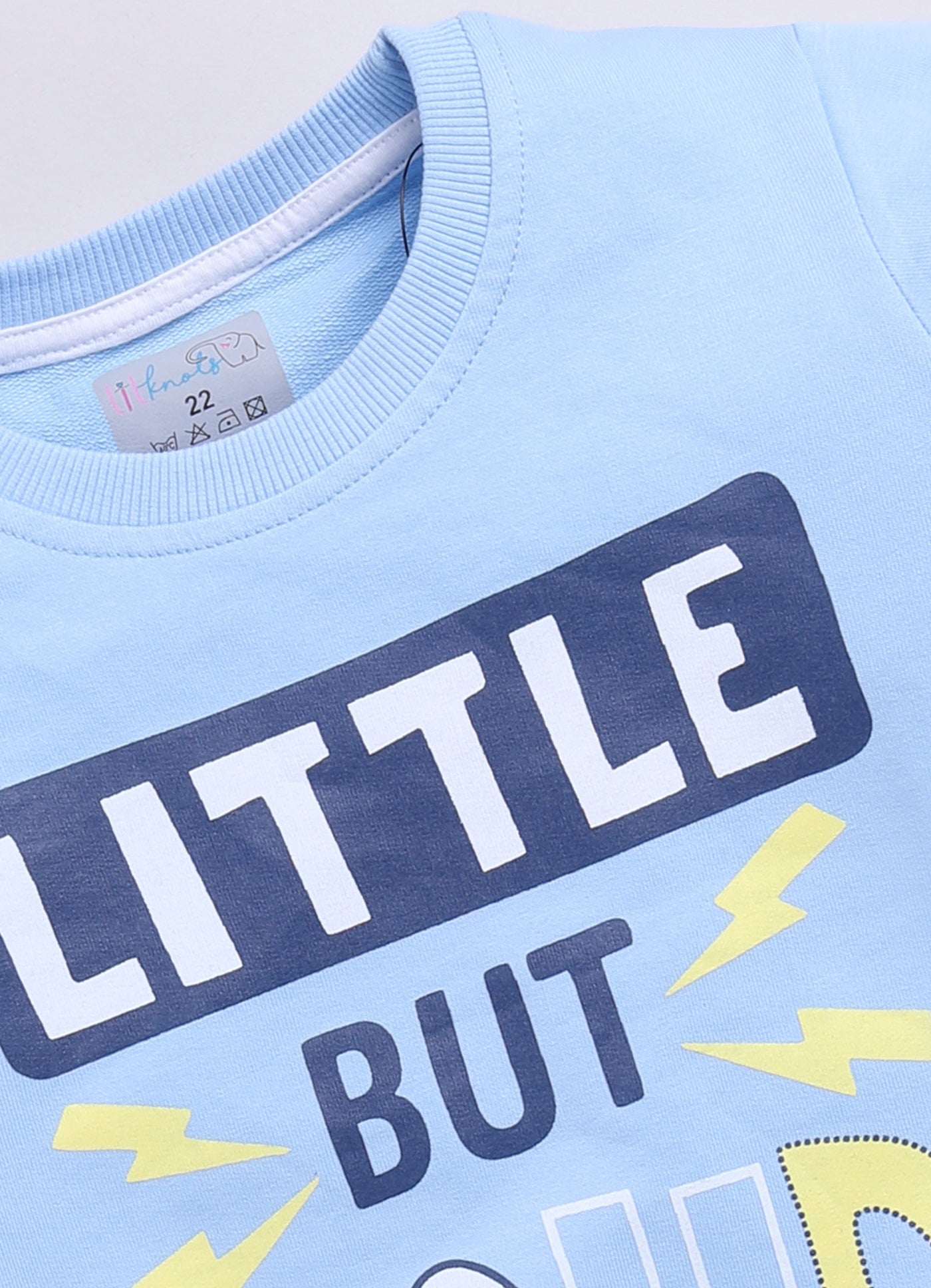 LIL KNOTS Printed Pure Cotton Boy Round Neck Sweatshirt