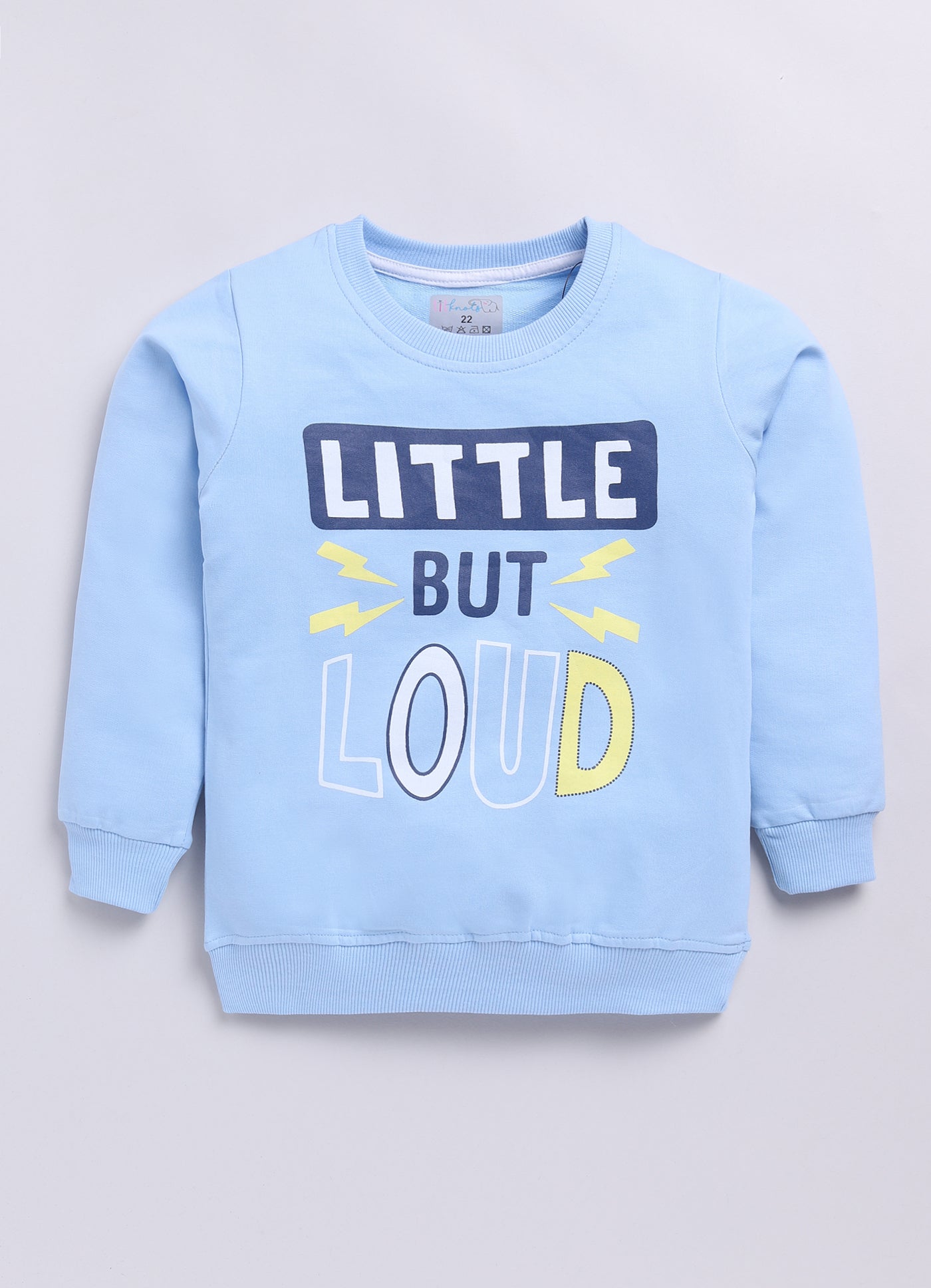 LIL KNOTS Printed Pure Cotton Boy Round Neck Sweatshirt