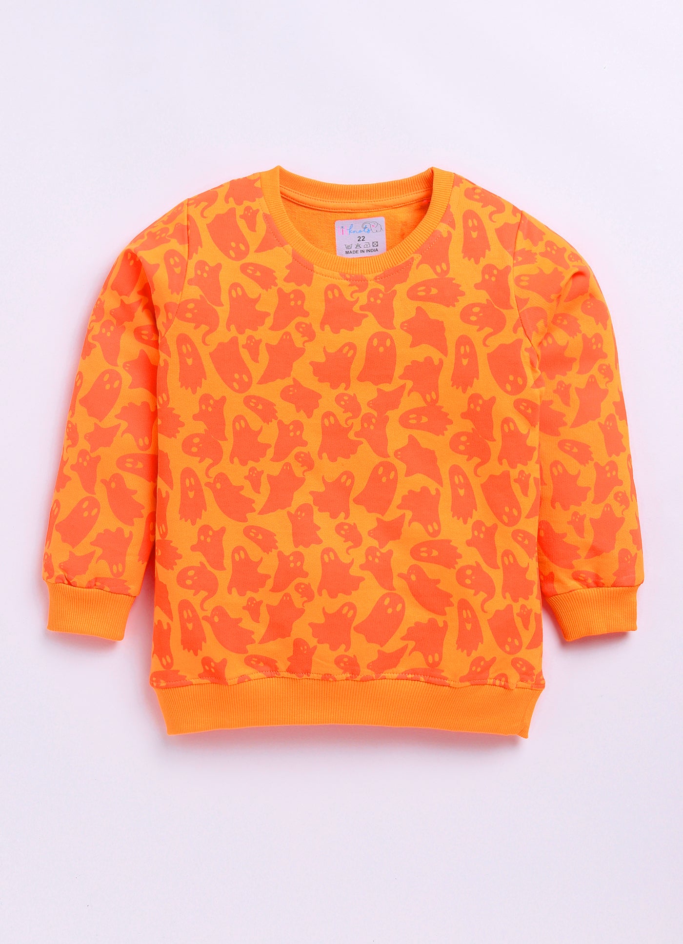 LIL KNOTS Printed Pure Cotton Boy Round Neck Sweatshirt