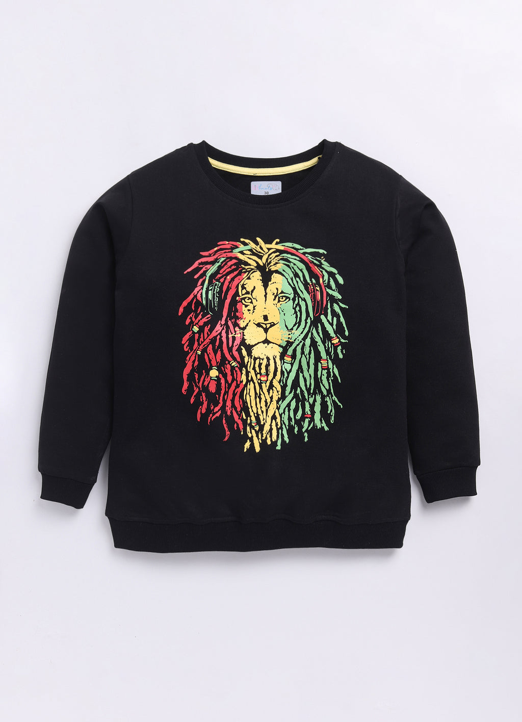 LIL KNOTS Printed Pure Cotton Boy Round Neck Sweatshirt 8-14Y