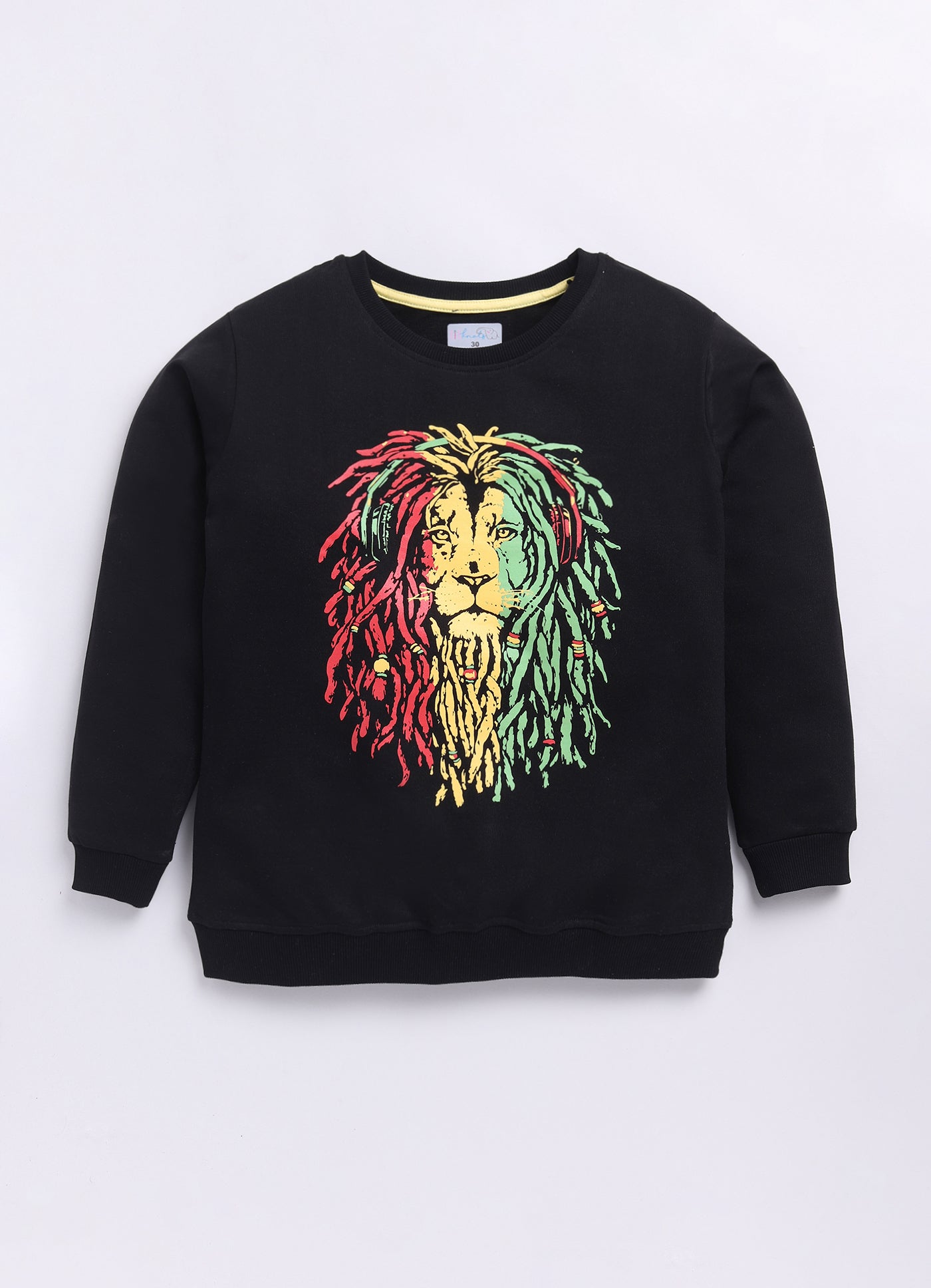 LIL KNOTS Printed Pure Cotton Boy Round Neck Sweatshirt 8-14Y
