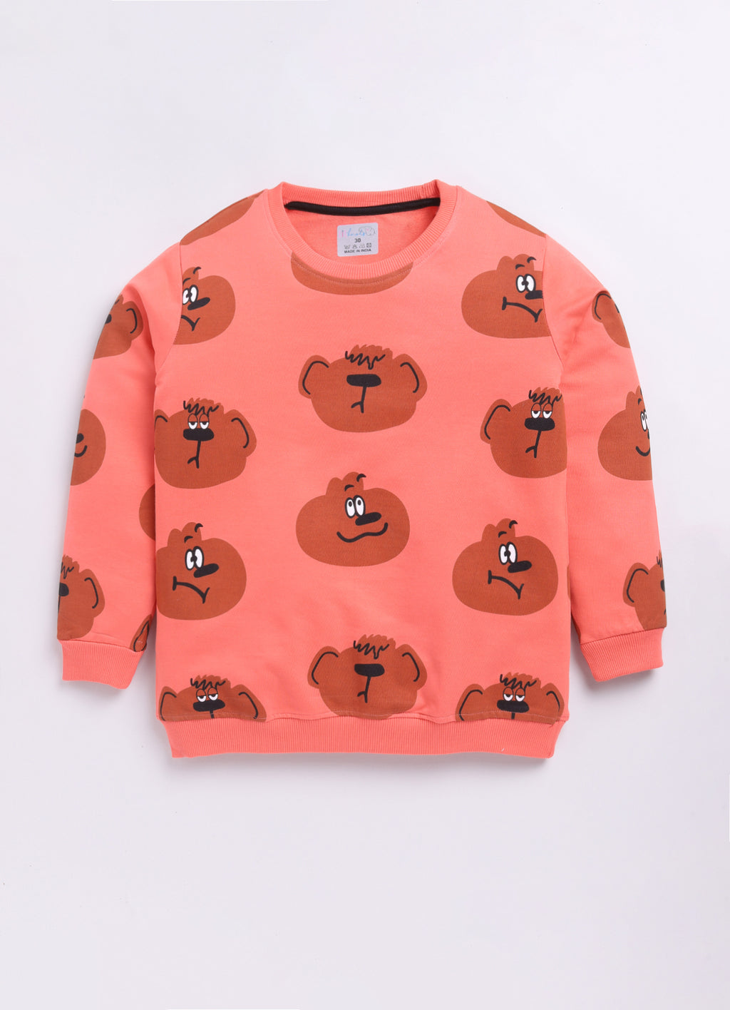 LIL KNOTS Printed Pure Cotton Boy Round Neck Sweatshirt 8-14Y