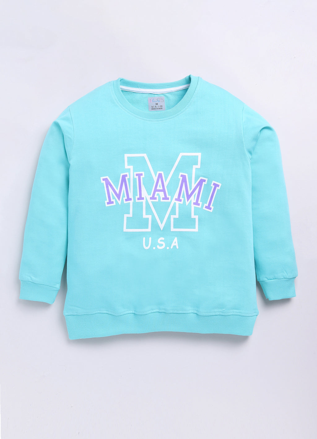 LIL KNOTS Printed Pure Cotton Boy Round Neck Sweatshirt 8-14Y
