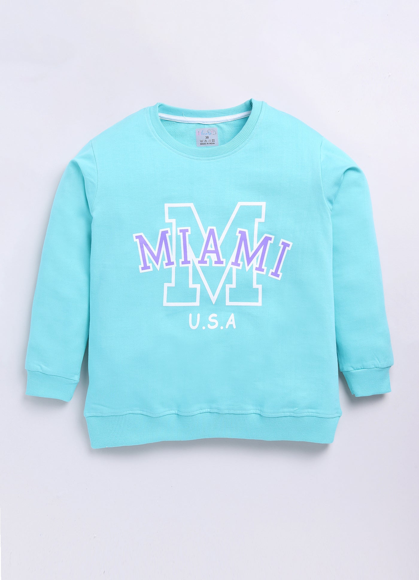 LIL KNOTS Printed Pure Cotton Boy Round Neck Sweatshirt 8-14Y