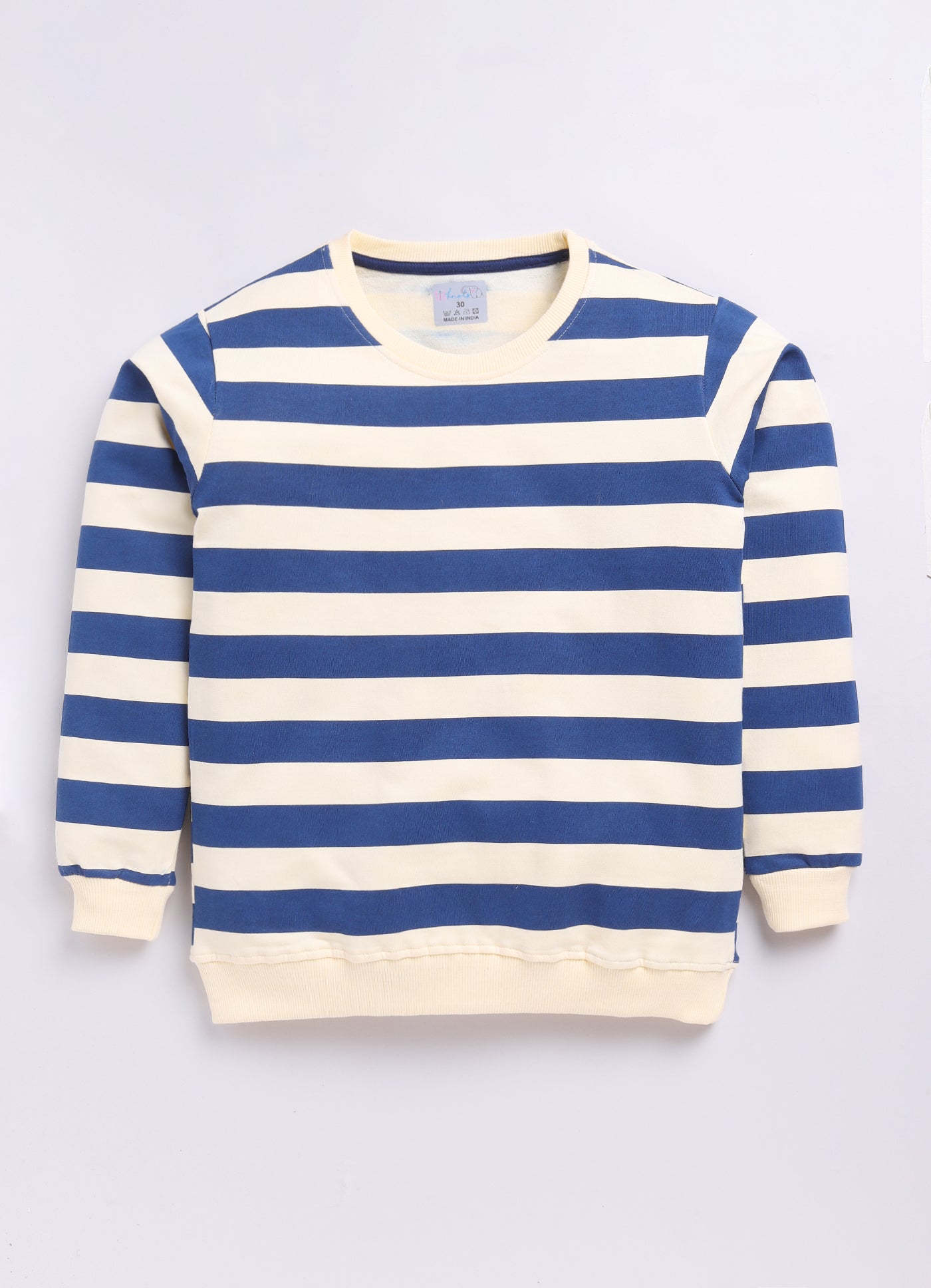 LIL KNOTS Printed Pure Cotton Boy Round Neck Sweatshirt 8-14Y