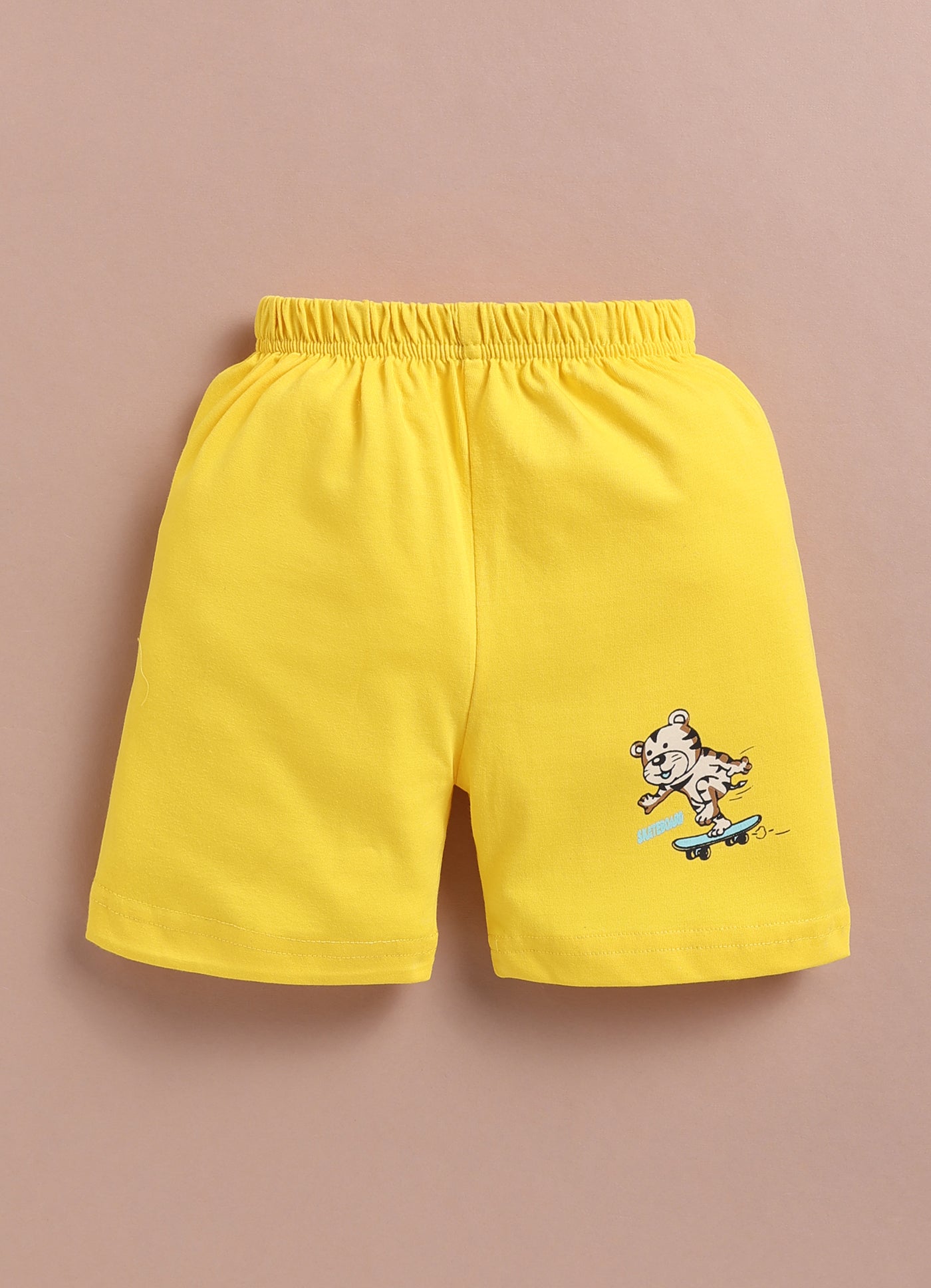 LIL KNOTS Printed Pure Cotton Boy Round Neck Top Bottom Set