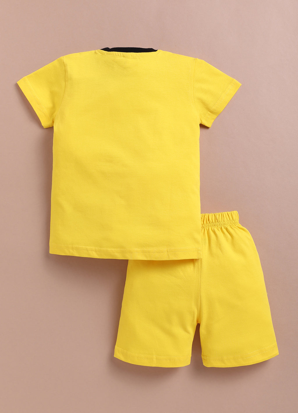 LIL KNOTS Printed Pure Cotton Boy Round Neck Top Bottom Set