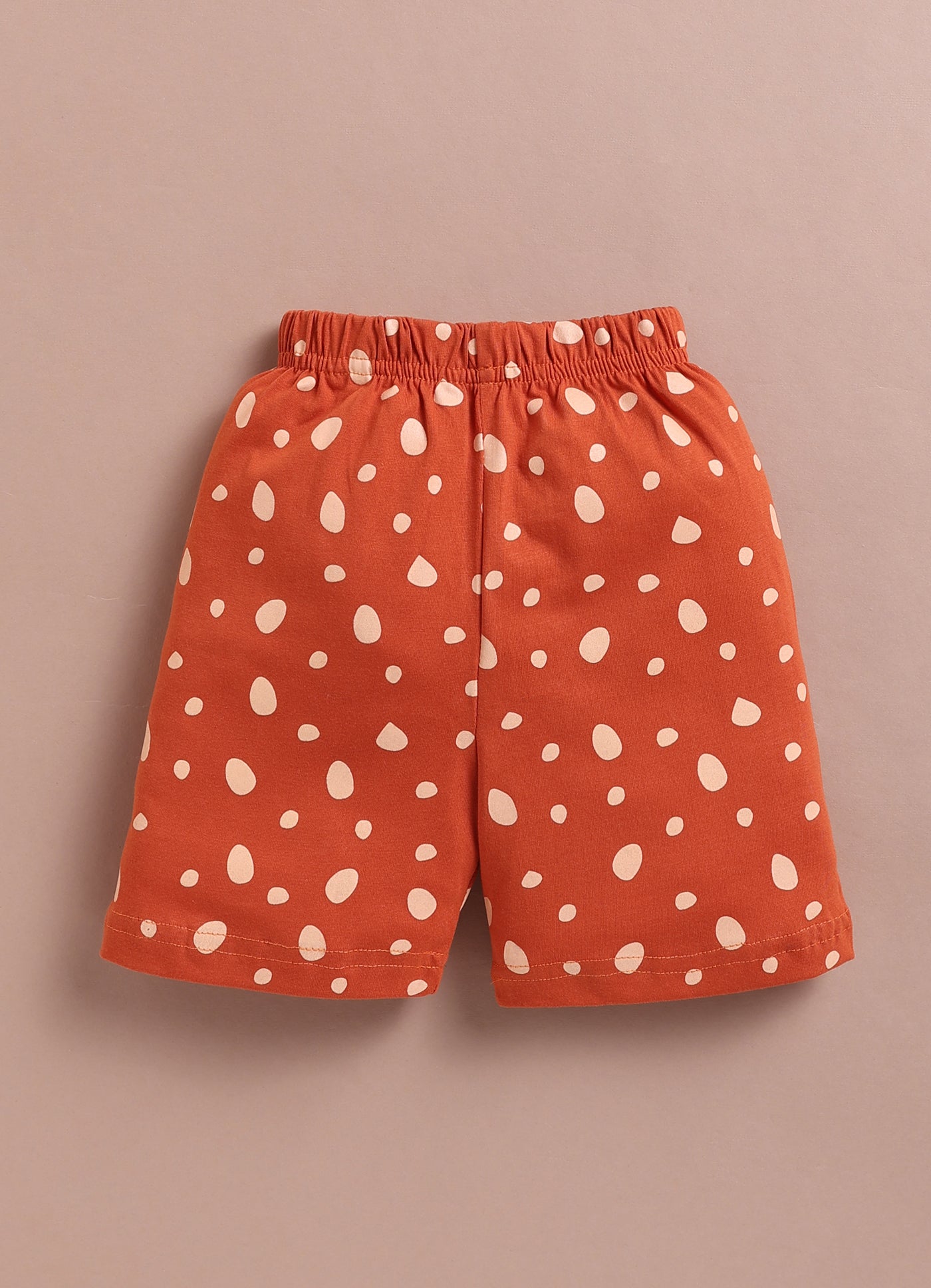LIL KNOTS Printed Pure Cotton Boy Round Neck Top Bottom Set