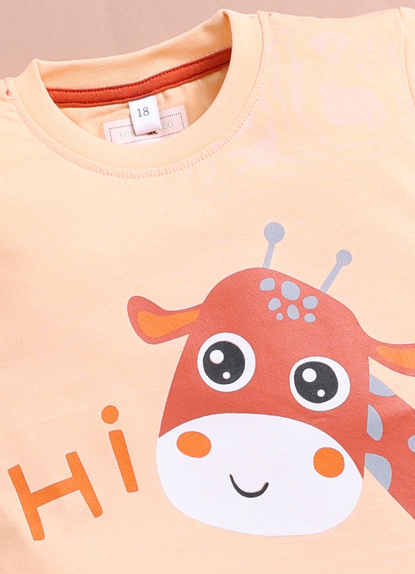 LIL KNOTS Printed Pure Cotton Boy Round Neck Top Bottom Set
