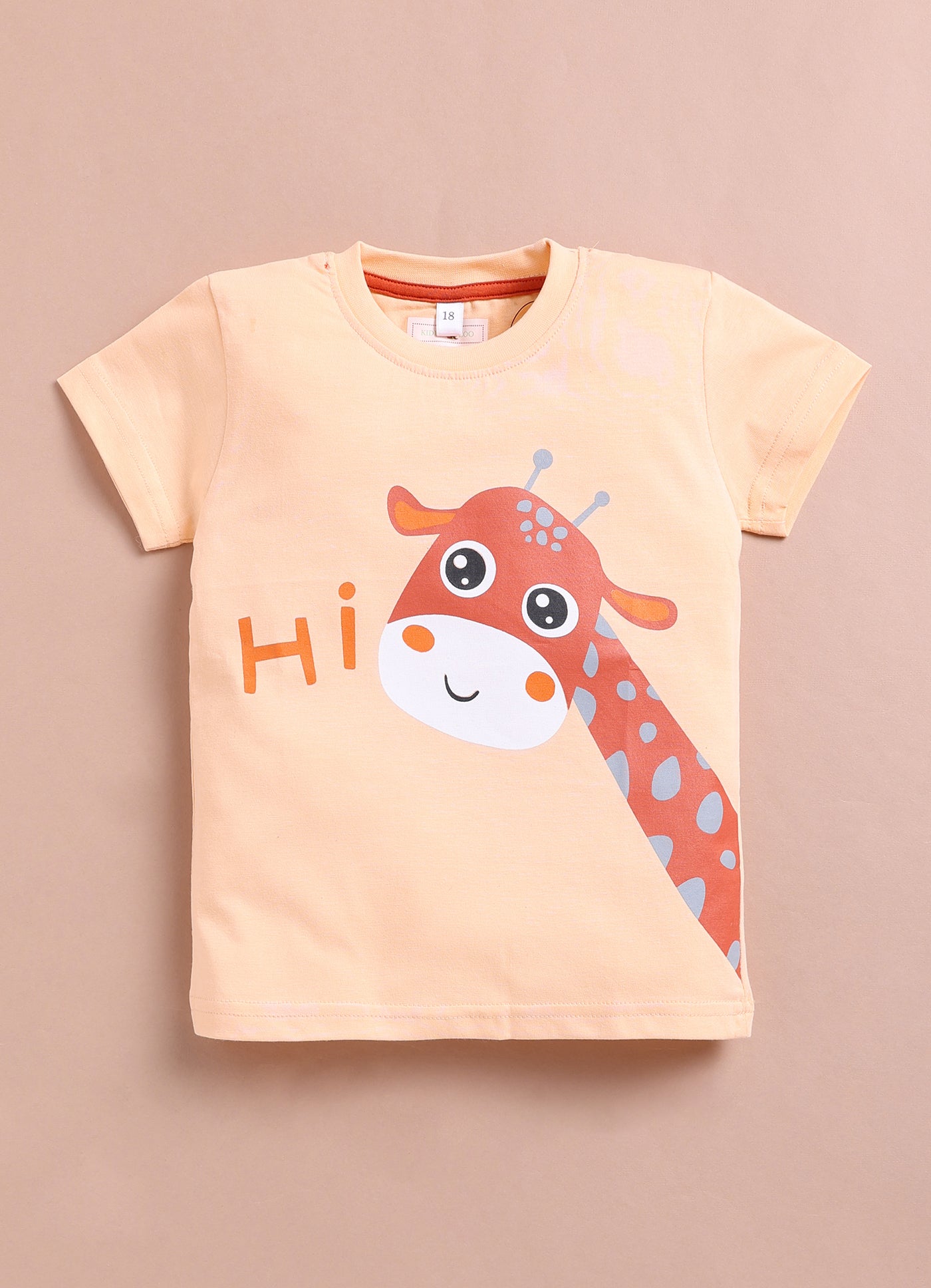 LIL KNOTS Printed Pure Cotton Boy Round Neck Top Bottom Set