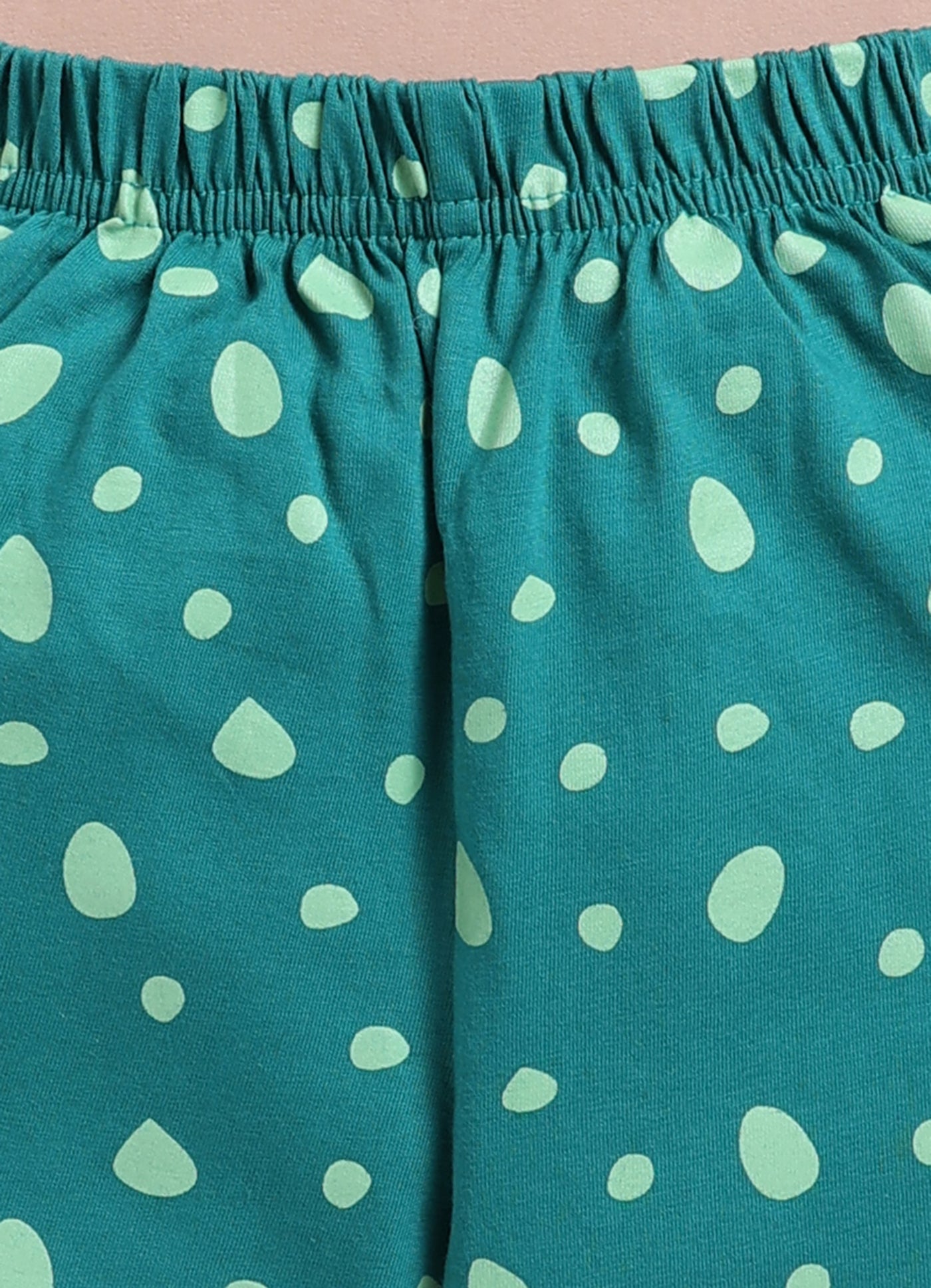 LIL KNOTS Printed Pure Cotton Boy Round Neck Top Bottom Set