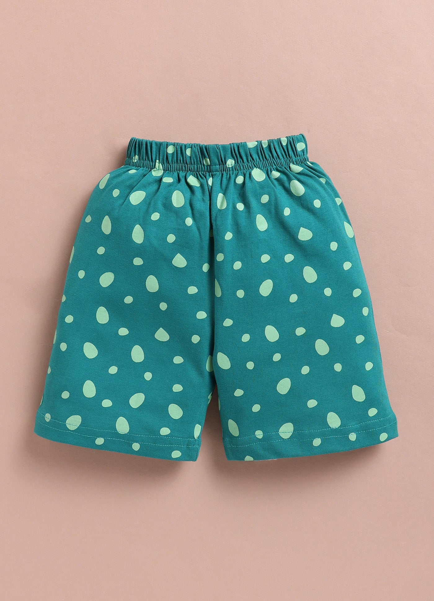 LIL KNOTS Printed Pure Cotton Boy Round Neck Top Bottom Set