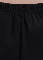 LIL KNOTS Printed Pure Cotton Boy Round Neck Top Bottom Set Red/black, Gold/black