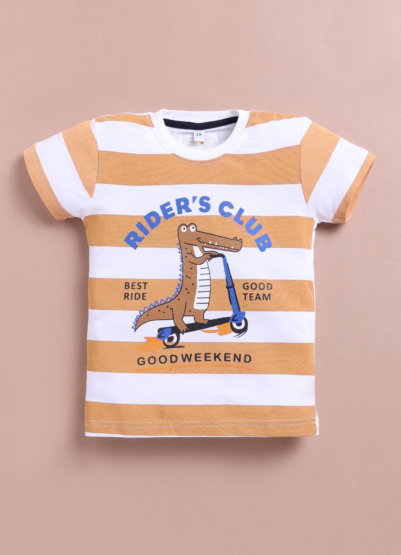 LIL KNOTS Printed Pure Cotton Boy Round Neck Top Bottom Set