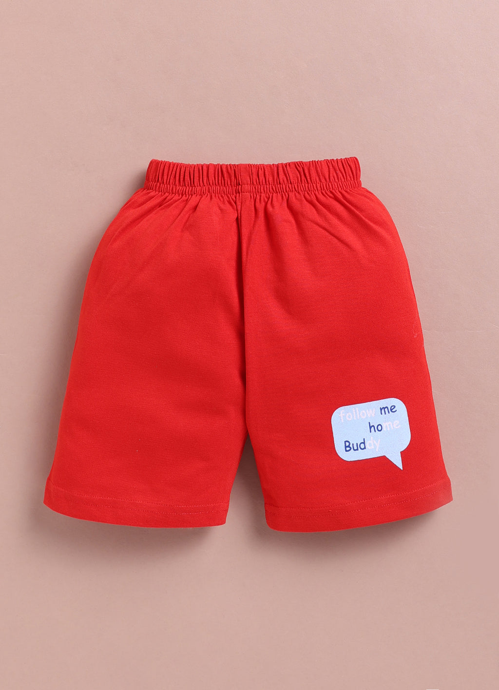 LIL KNOTS Printed Pure Cotton Boy Round Neck Top Bottom Set