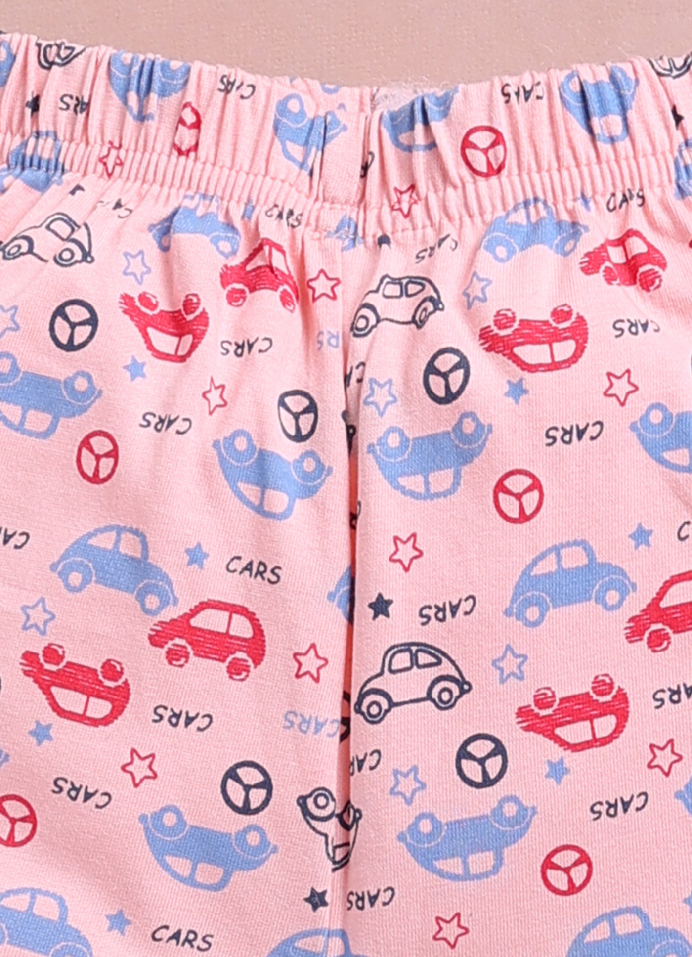 LIL KNOTS Printed Pure Cotton Boy Round Neck Top Bottom Set