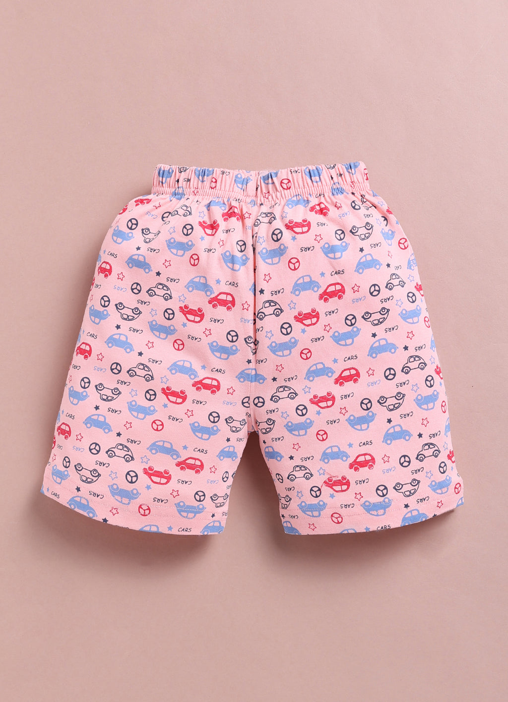 LIL KNOTS Printed Pure Cotton Boy Round Neck Top Bottom Set