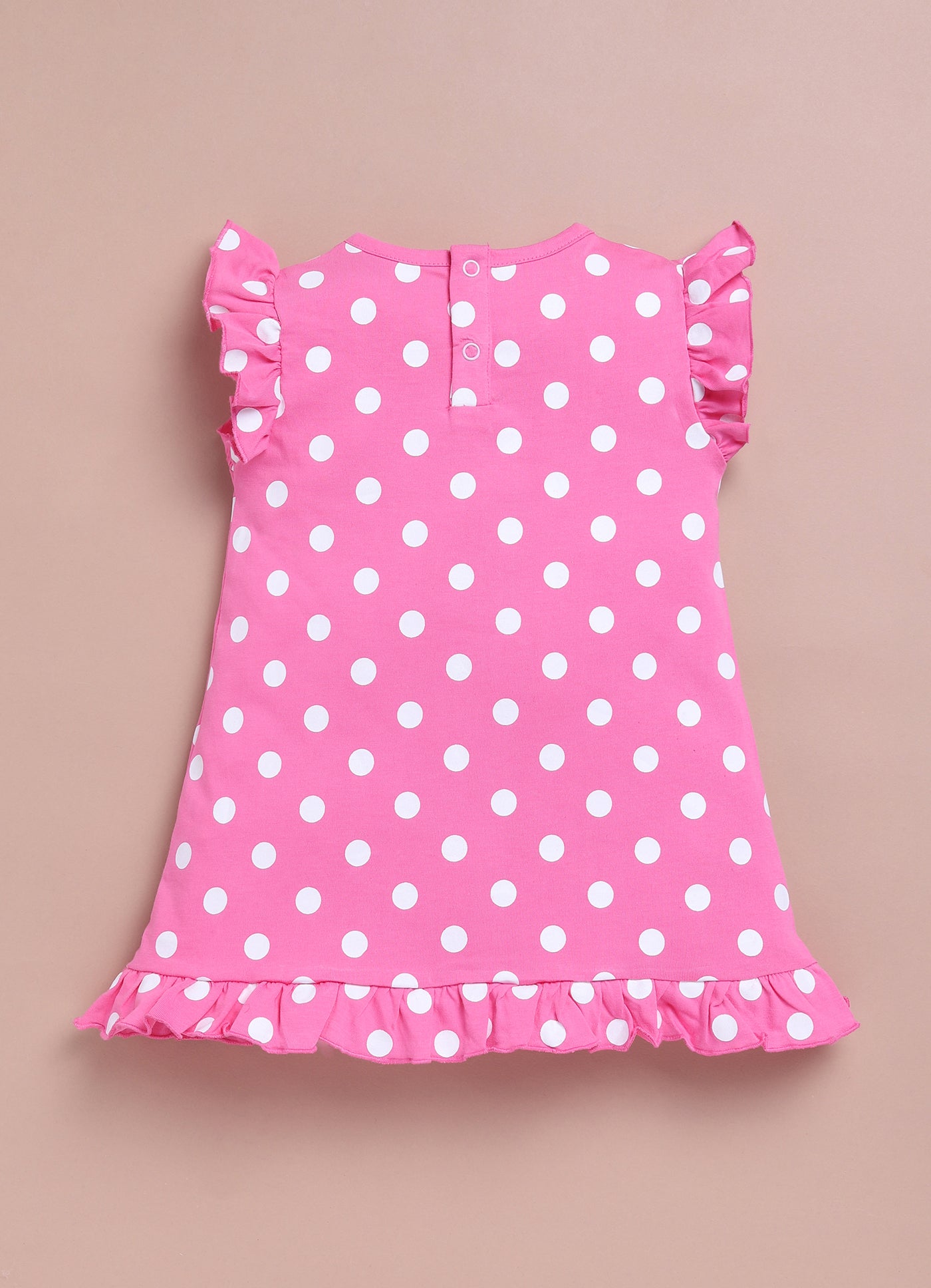 LIL KNOTS Printed Pure Cotton Girl Round Neck Frock