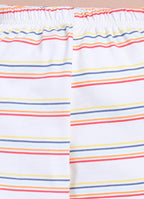 LIL KNOTS Printed Pure Cotton Unisex Pyjama White-S